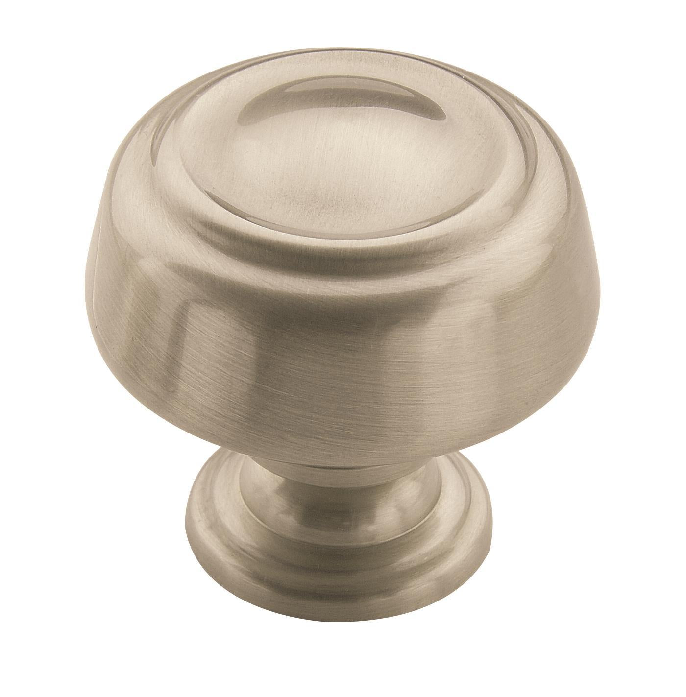 Kane 1-5/8 inch (41mm) Diameter Satin Nickel Cabinet Knob