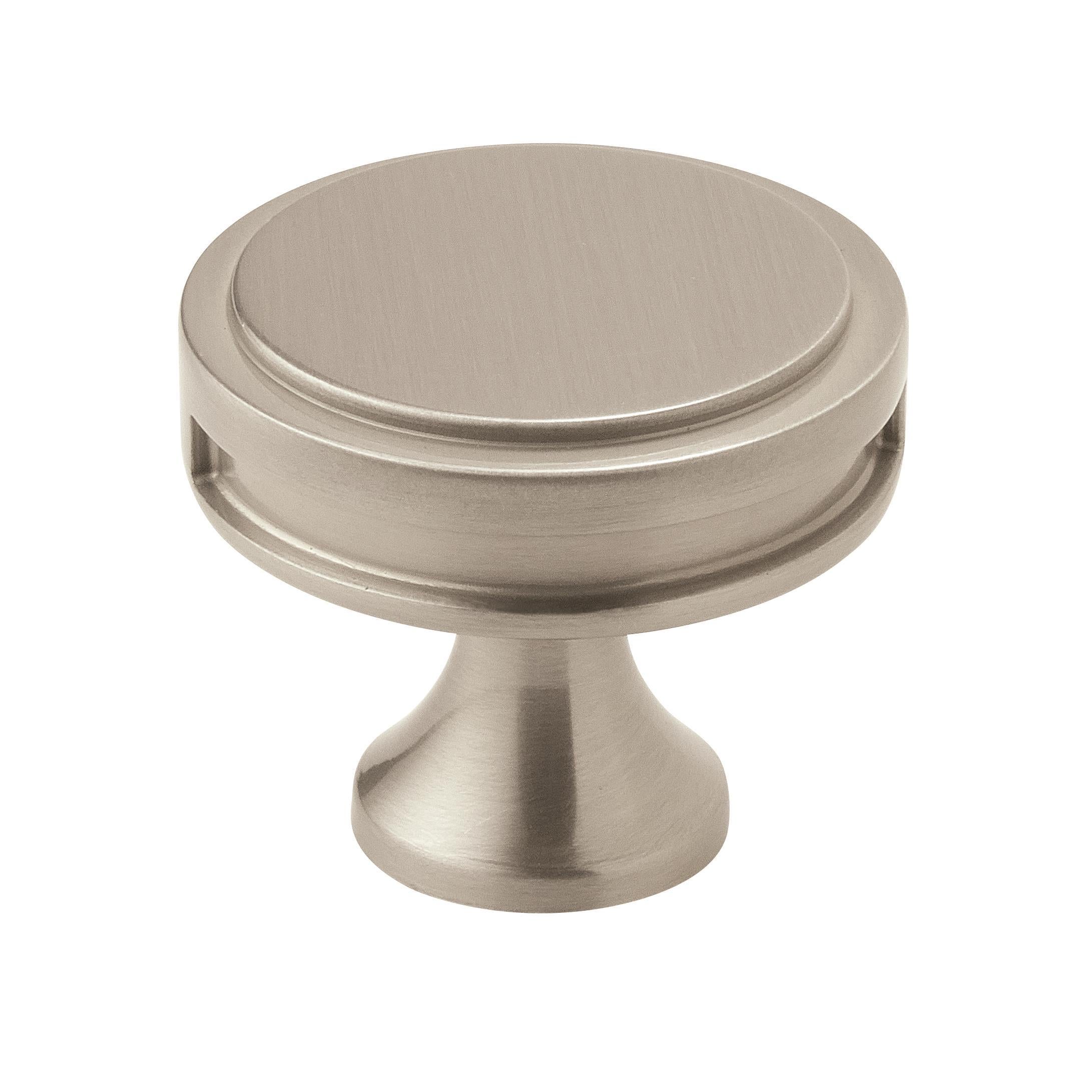 Oberon 1-3/8 inch (35mm) Diameter Satin Nickel Cabinet Knob