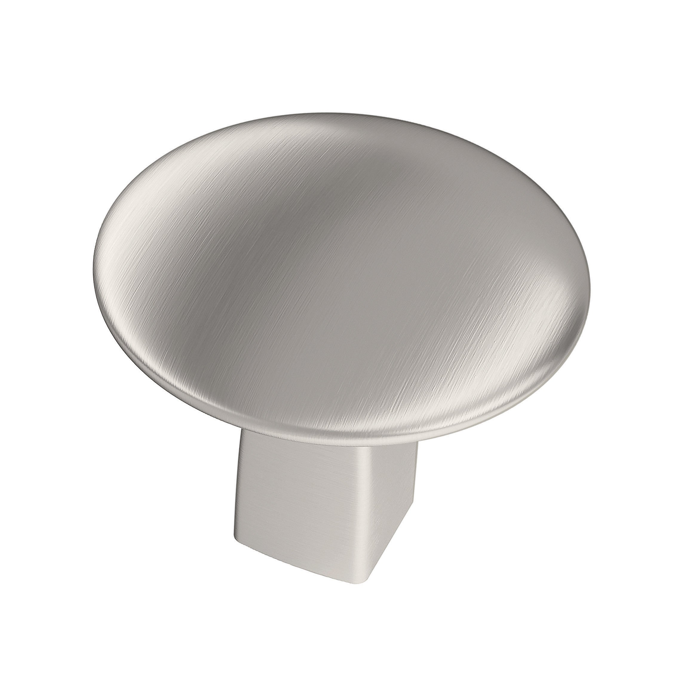 Riva 1-1/4 inch (32mm) Diameter Satin Nickel Cabinet Knob