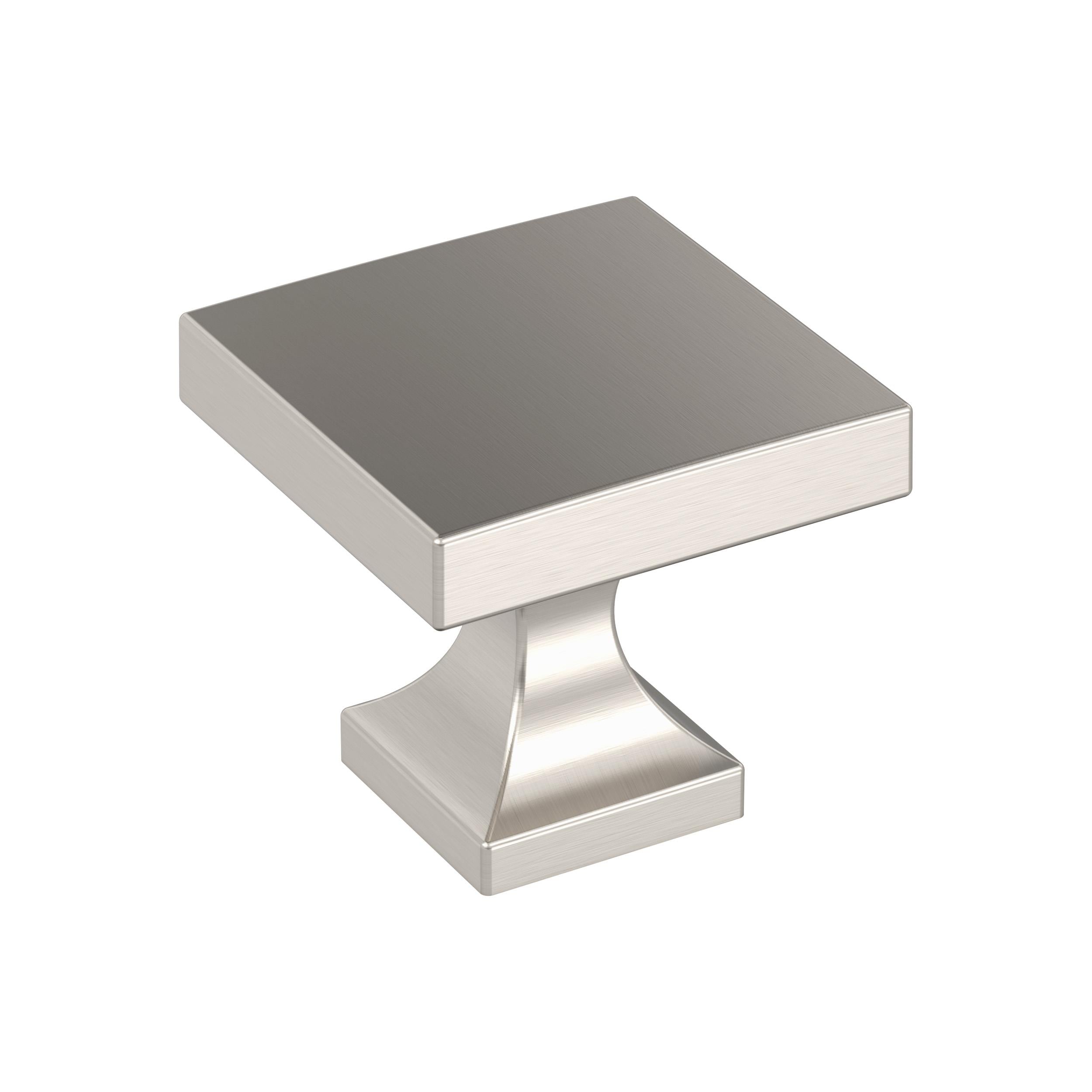Pedestal 1-1/16 inch (27mm) Length Satin Nickel Cabinet Knob