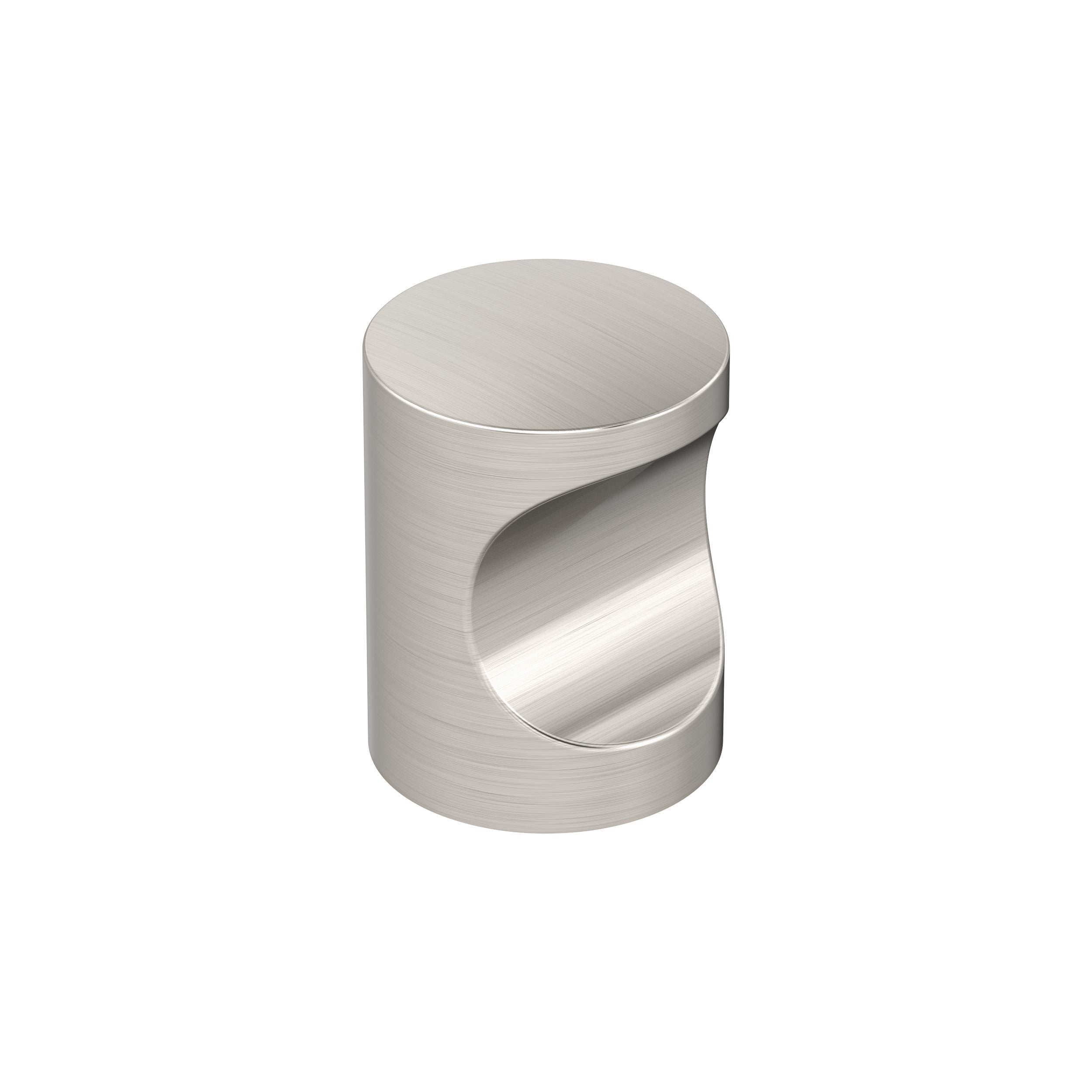 Whistle 11/16 inch (18mm) Diameter Satin Nickel Cabinet Knob