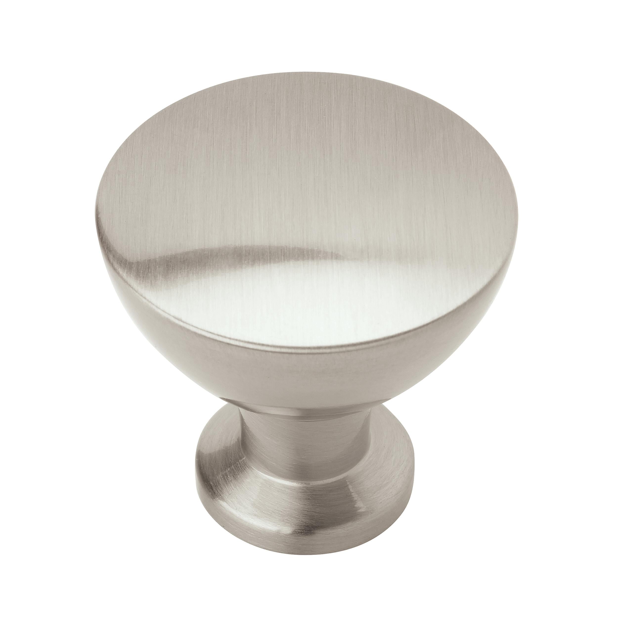 Grail 1-1/4 inch (32mm) Diameter Satin Nickel Cabinet Knob