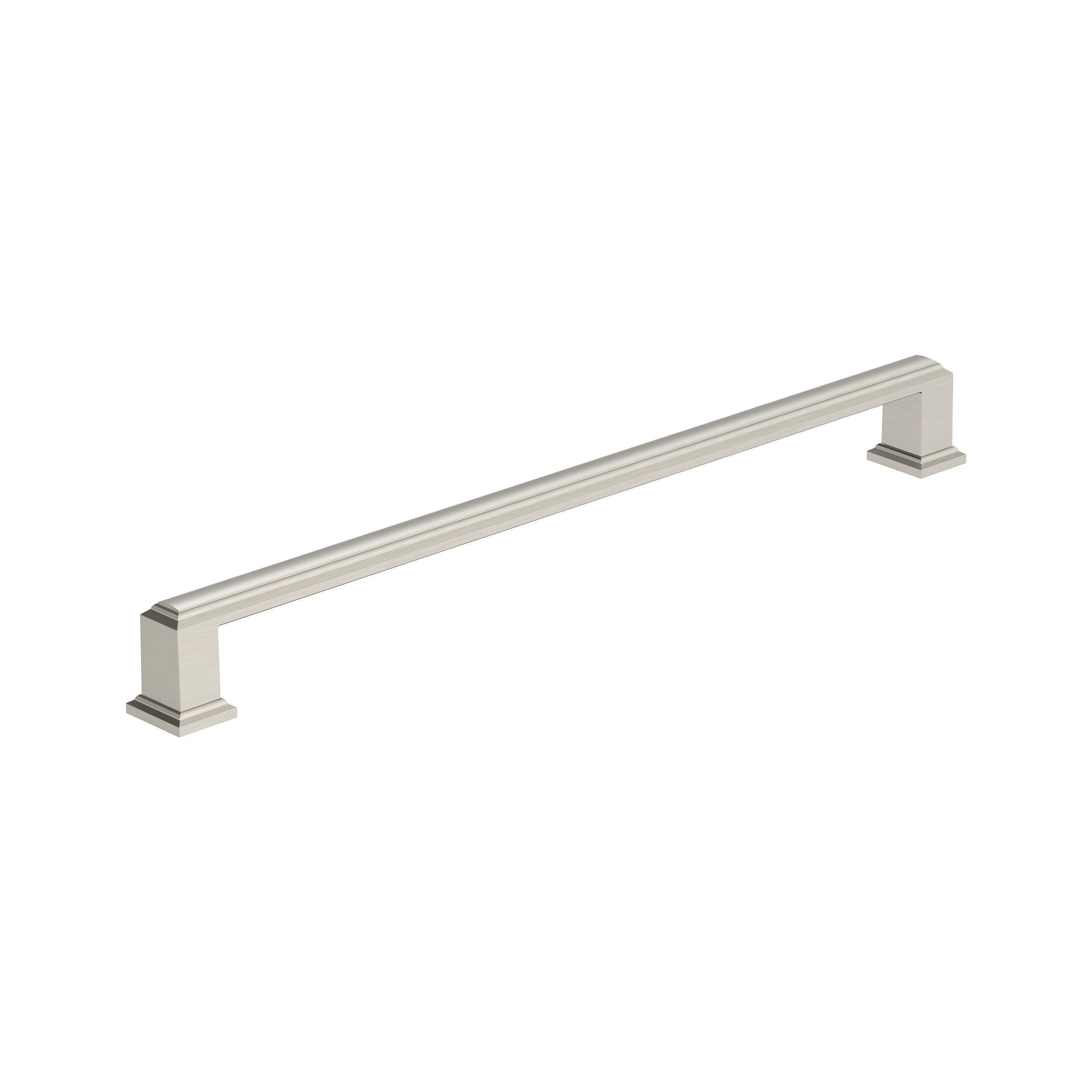 Appoint 10-1/16 inch (256mm) Center-to-Center Satin Nickel Cabinet Pull