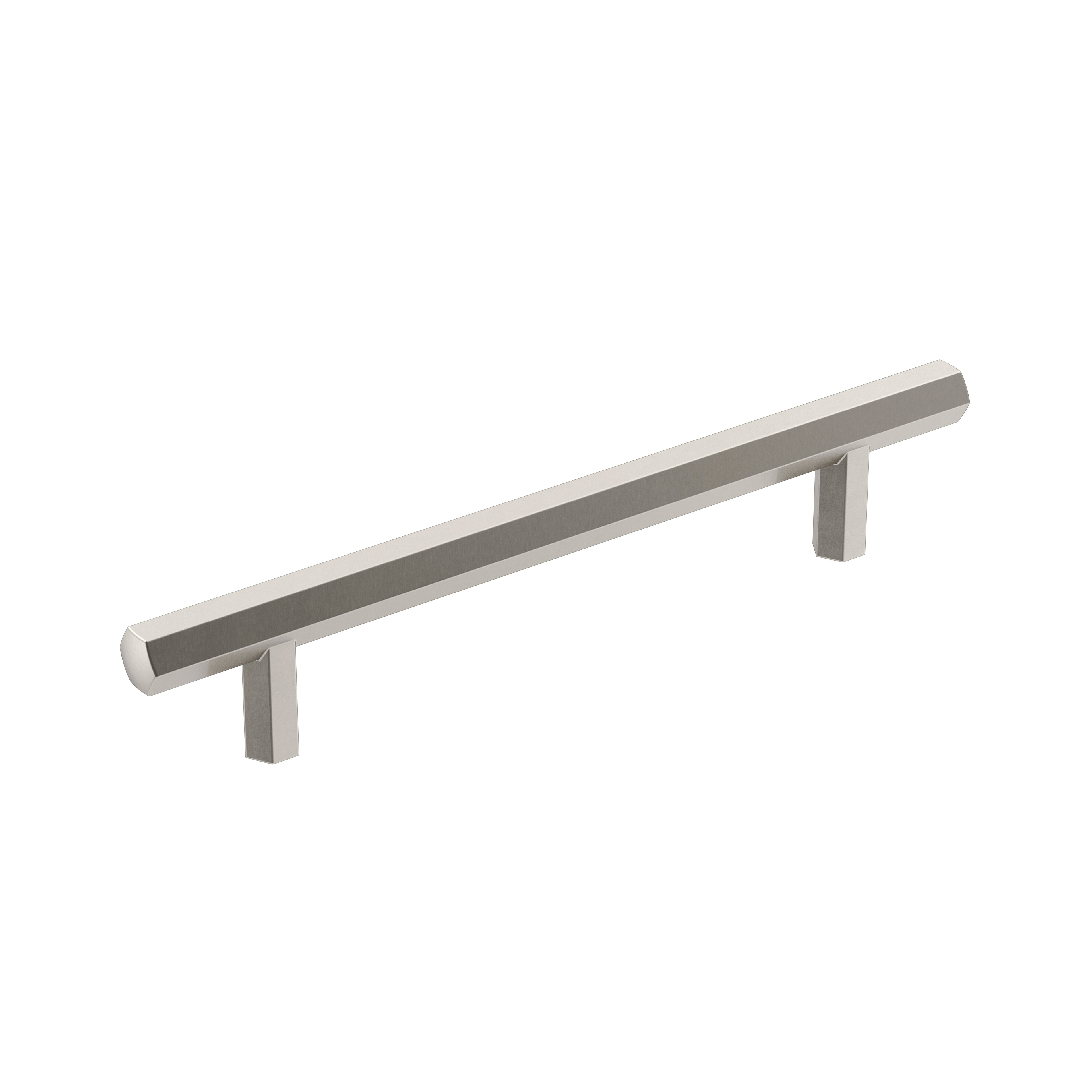 Caliber 5-1/16 inch (128mm) Center-to-Center Satin Nickel Cabinet Pull
