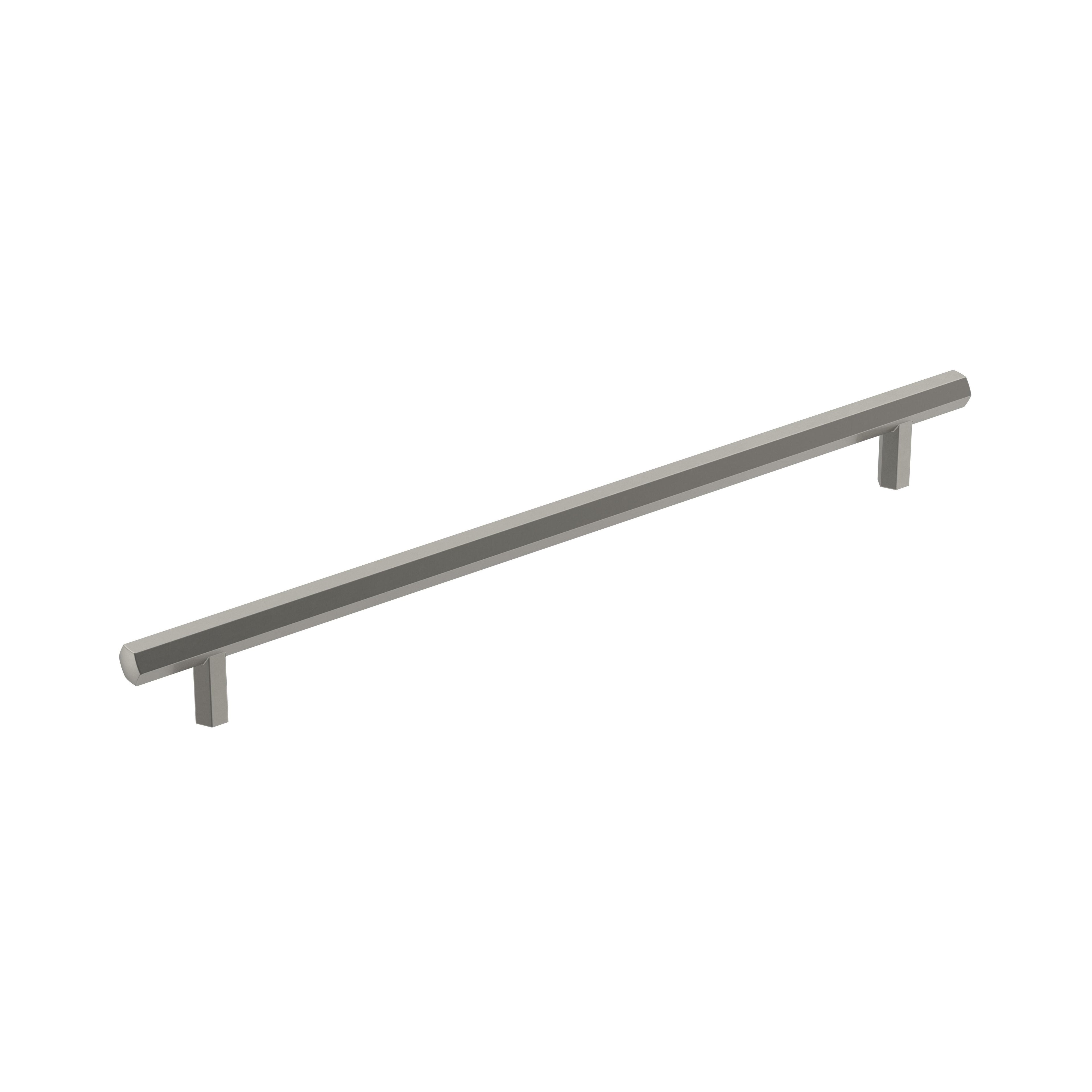 Caliber 10-1/16 inch (256mm) Center-to-Center Satin Nickel Cabinet Pull