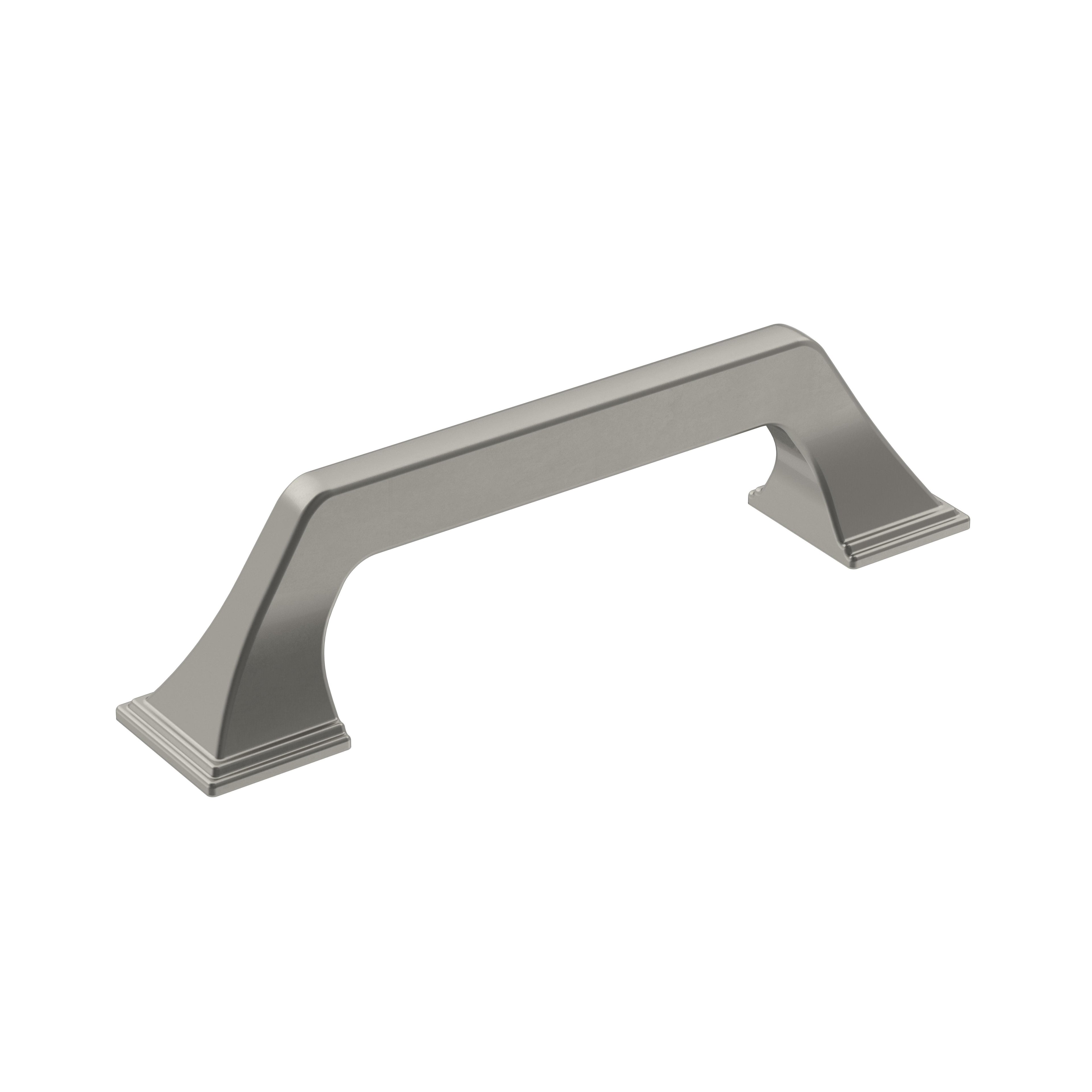 Exceed 3-3/4 inch (96mm) Center-to-Center Satin Nickel Cabinet Pull