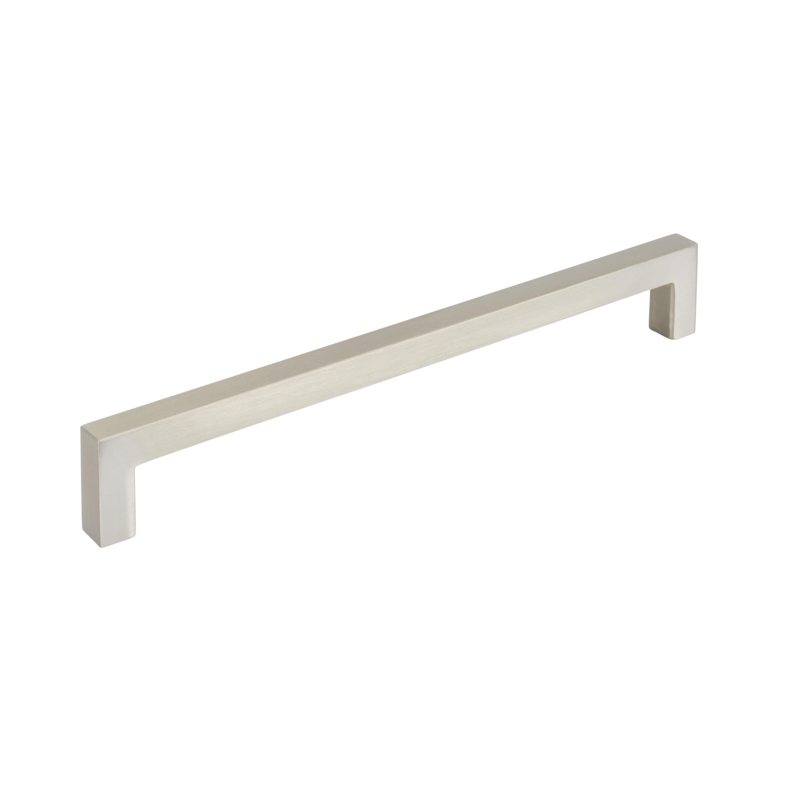 Monument 7-9/16 inch (192mm) Center-to-Center Satin Nickel Cabinet Pull