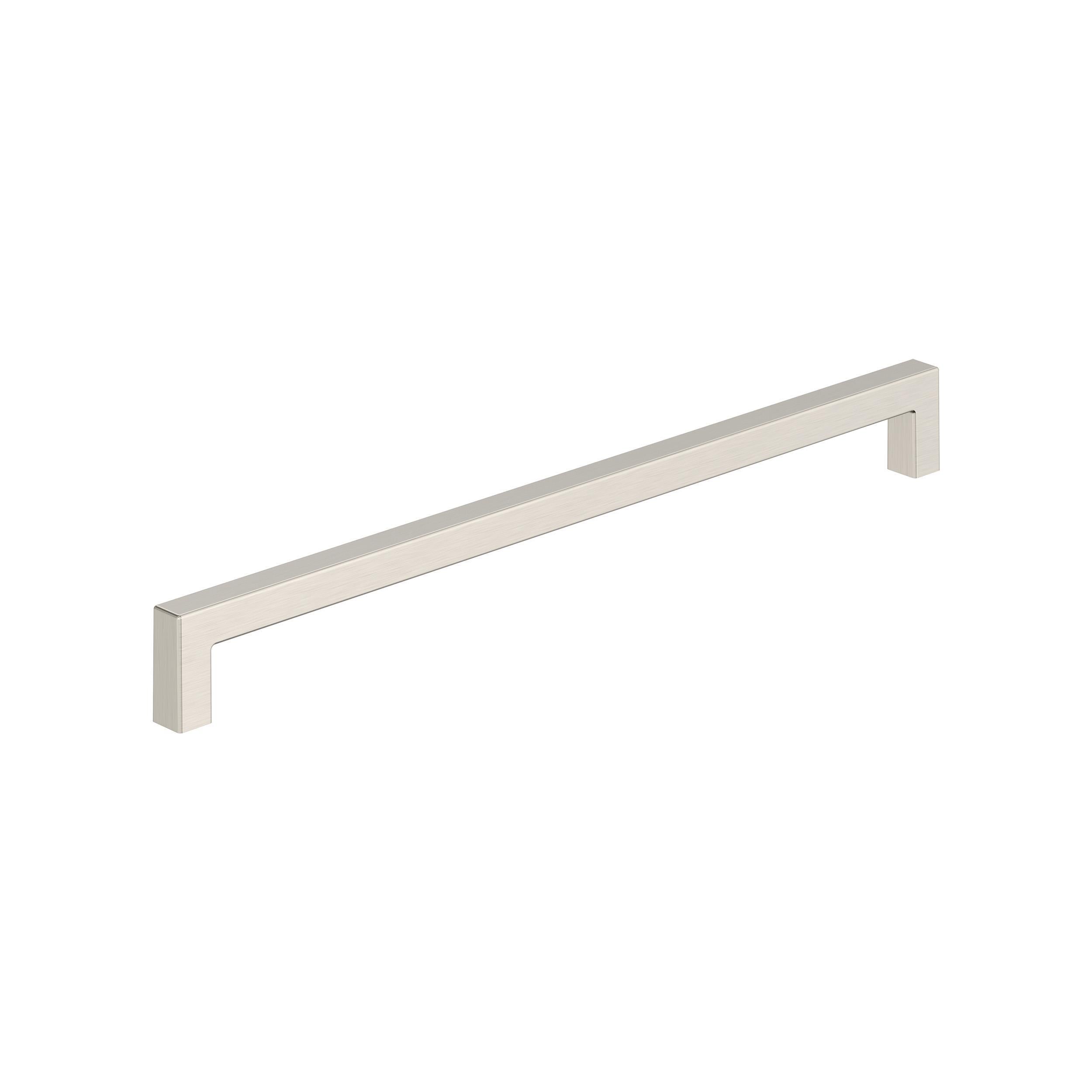 Monument 10-1/16 inch (256mm) Center-to-Center Satin Nickel Cabinet Pull