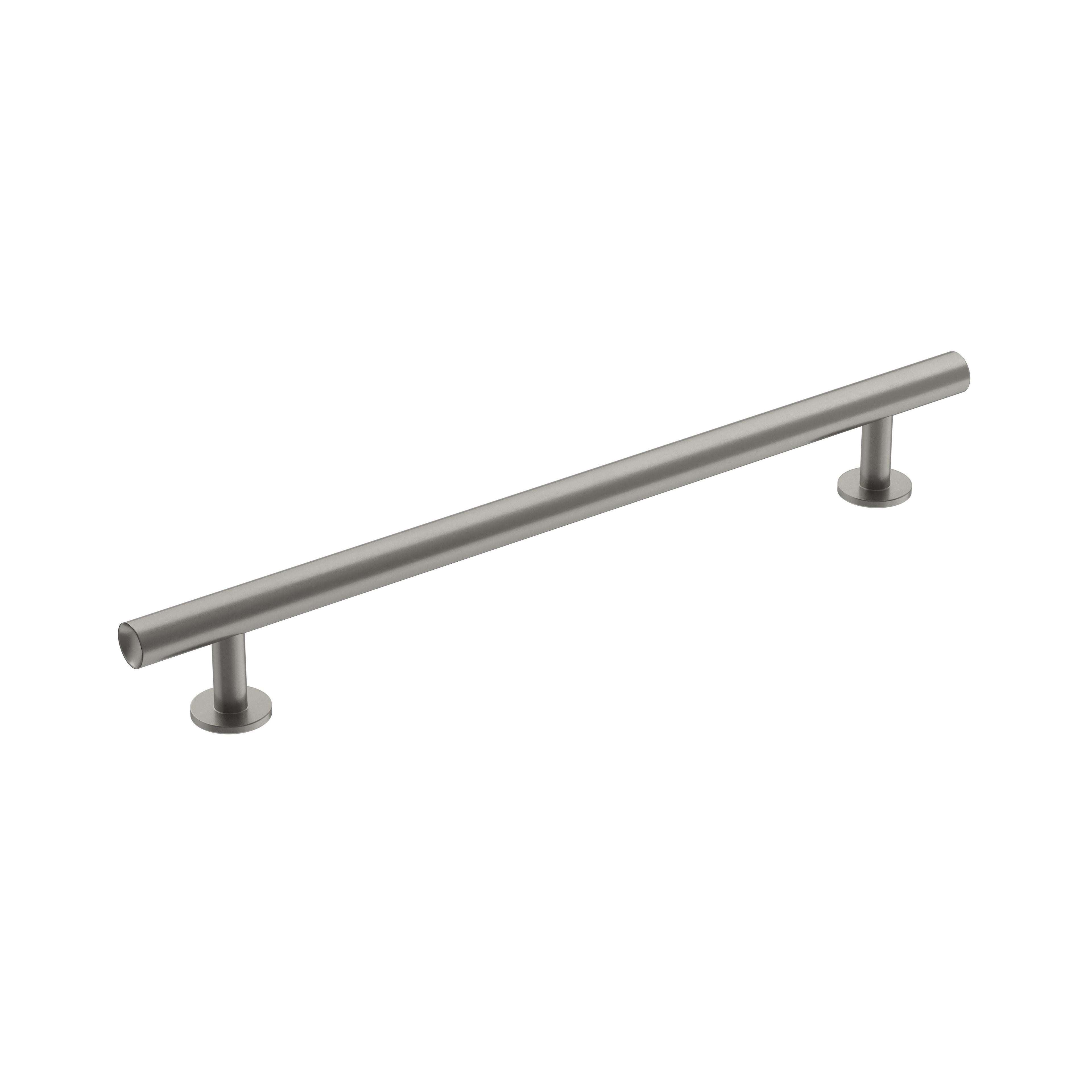 Radius 7-9/16 inch (192mm) Center-to-Center Satin Nickel Cabinet Pull
