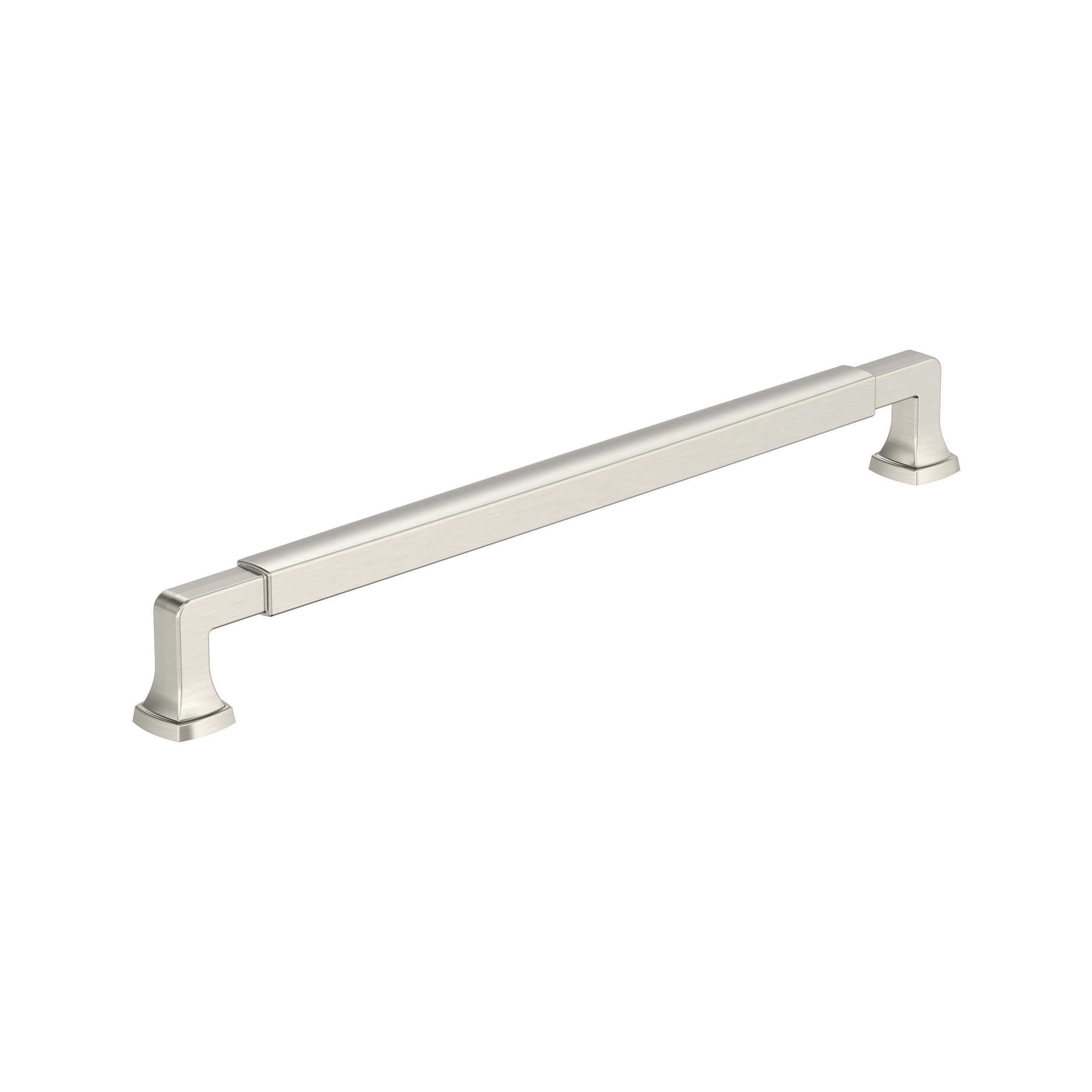 Stature 10-1/16 inch (256mm) Center-to-Center Satin Nickel Cabinet Pull
