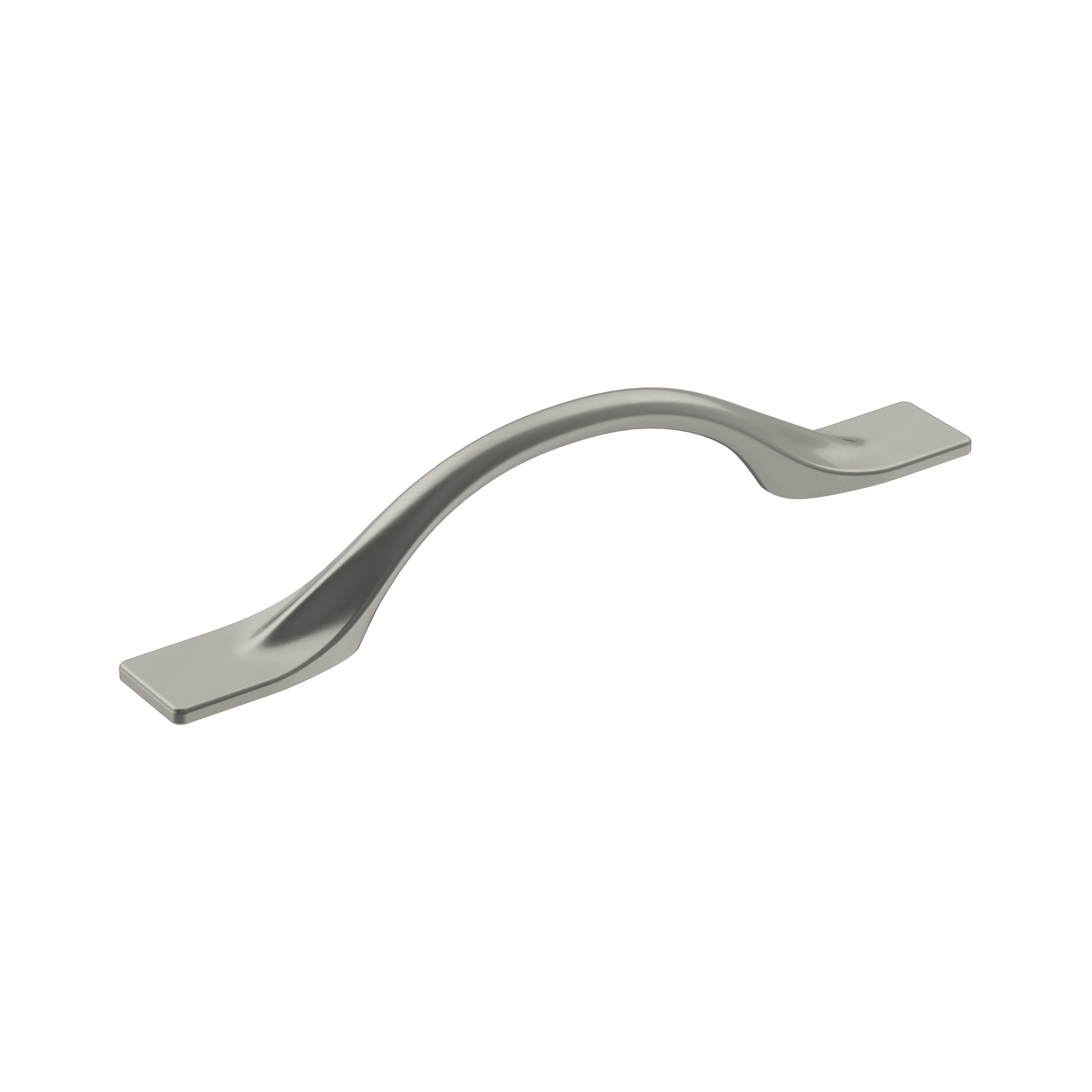 Uprise 3-3/4 inch (96mm) Center-to-Center Satin Nickel Cabinet Pull