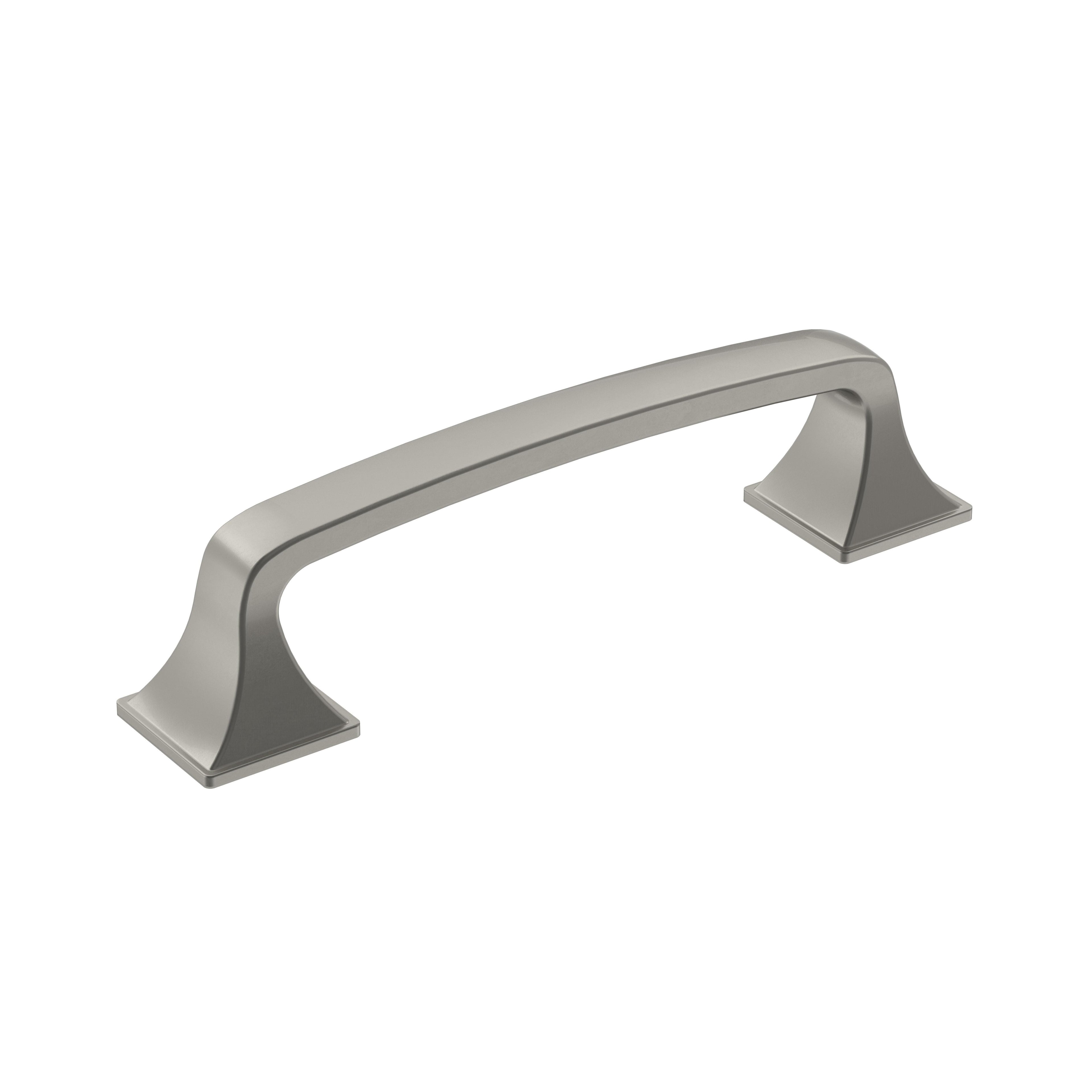 Ville 3-3/4 inch (96mm) Center-to-Center Satin Nickel Cabinet Pull
