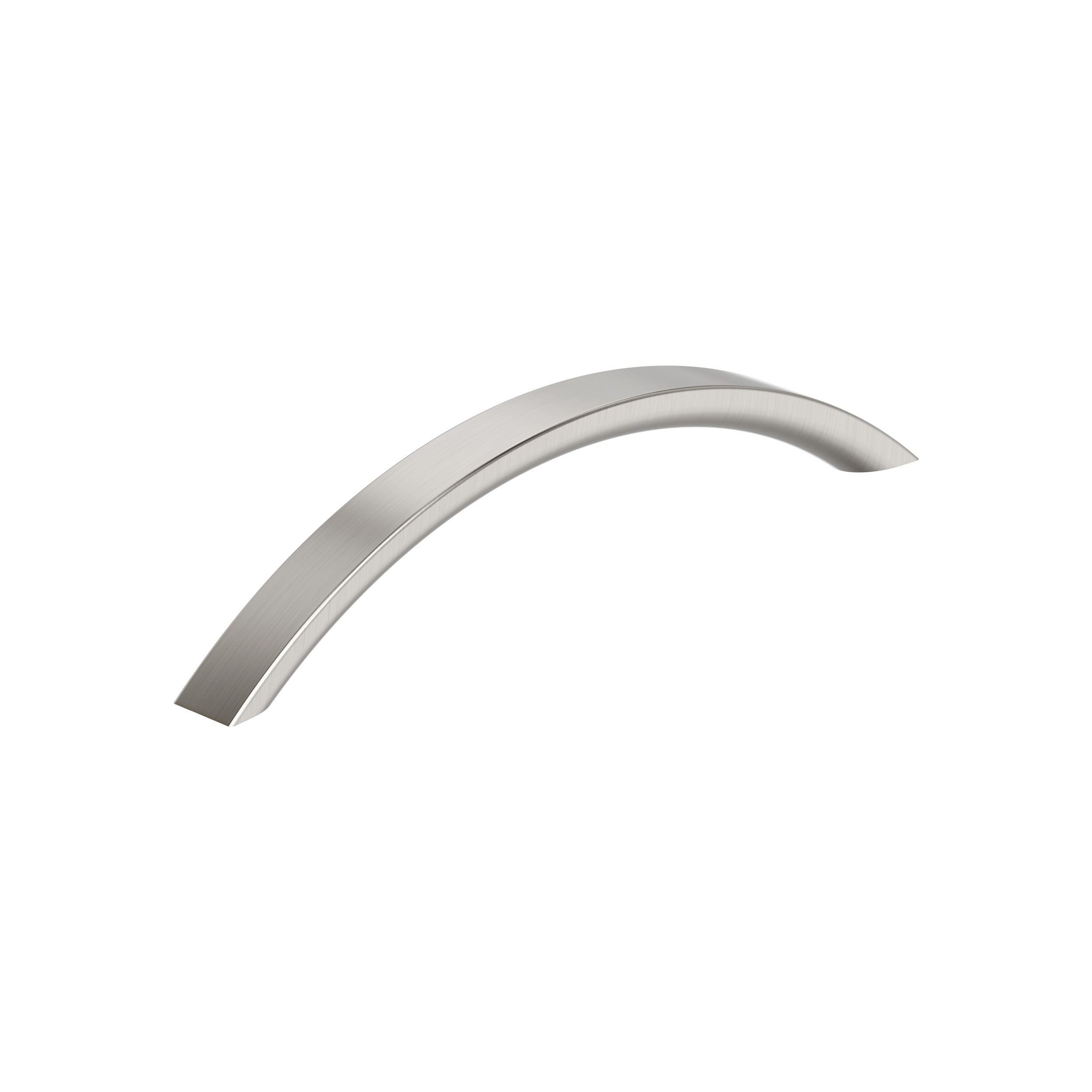 Parabolic 6-5/16 inch (160mm) Center-to-Center Satin Nickel Cabinet Pull