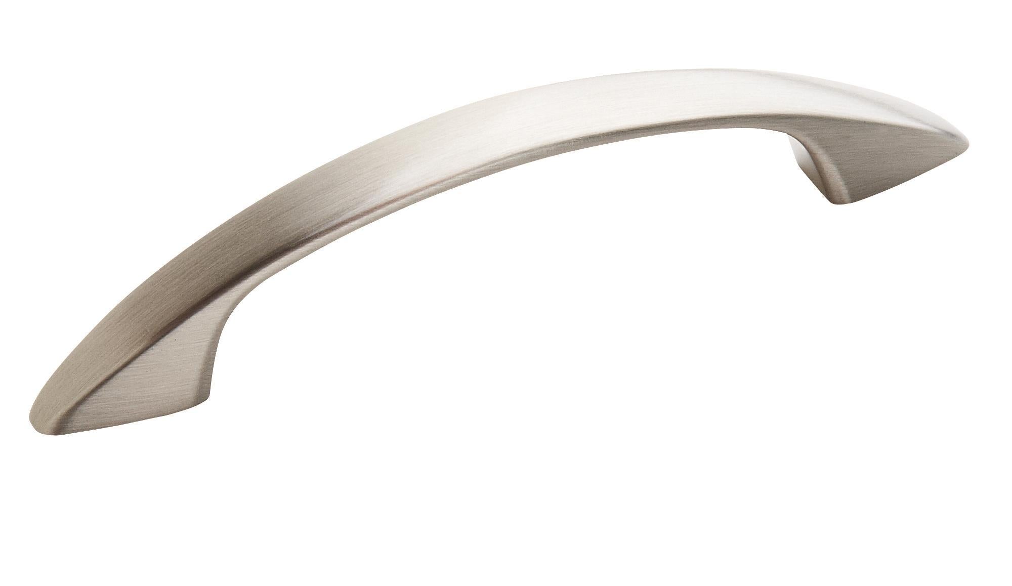 Arc 3 inch (76mm) Center-to-Center Satin Nickel Cabinet Pull
