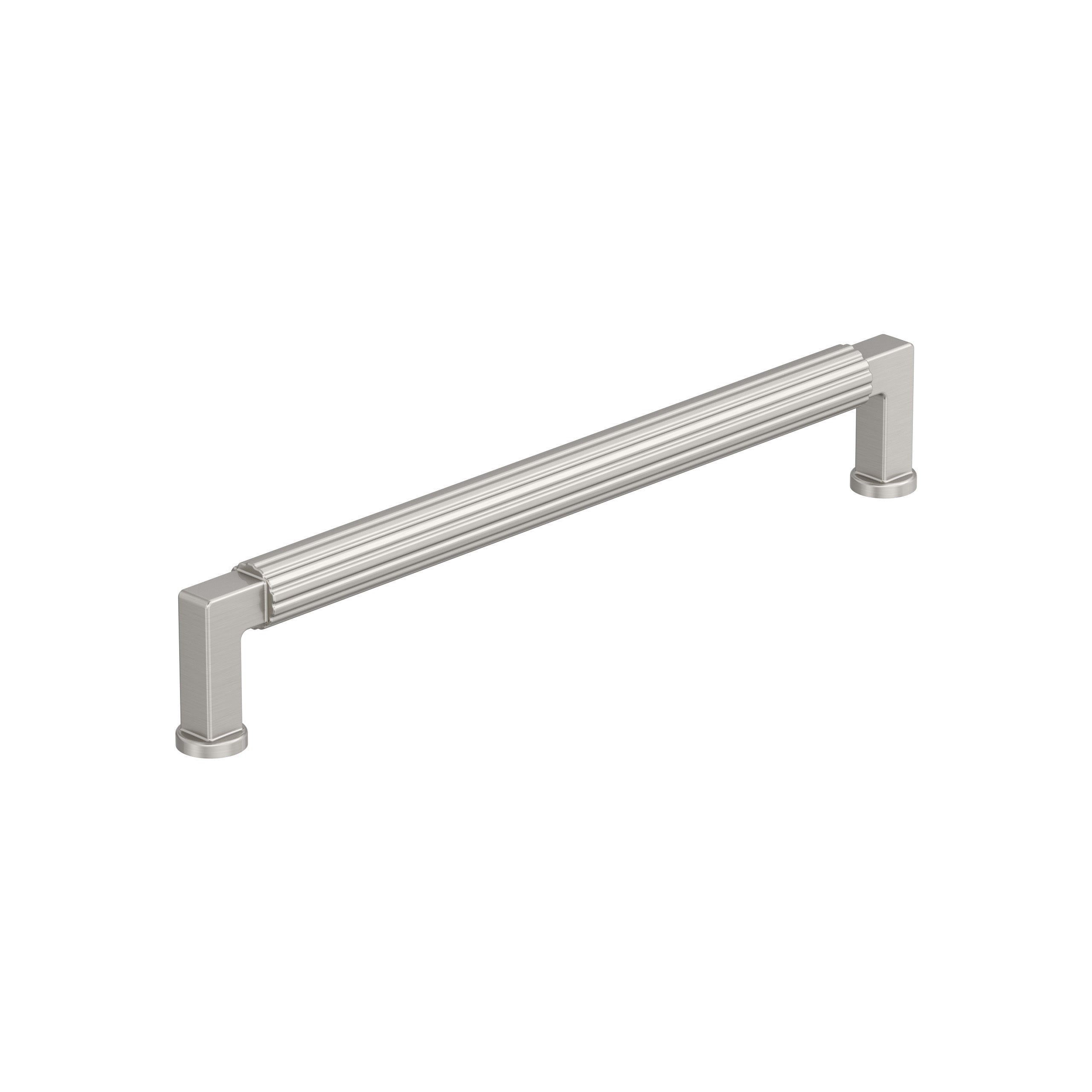 Ballard 7-9/16 inch (192mm) Center-to-Center Satin Nickel Cabinet Pull