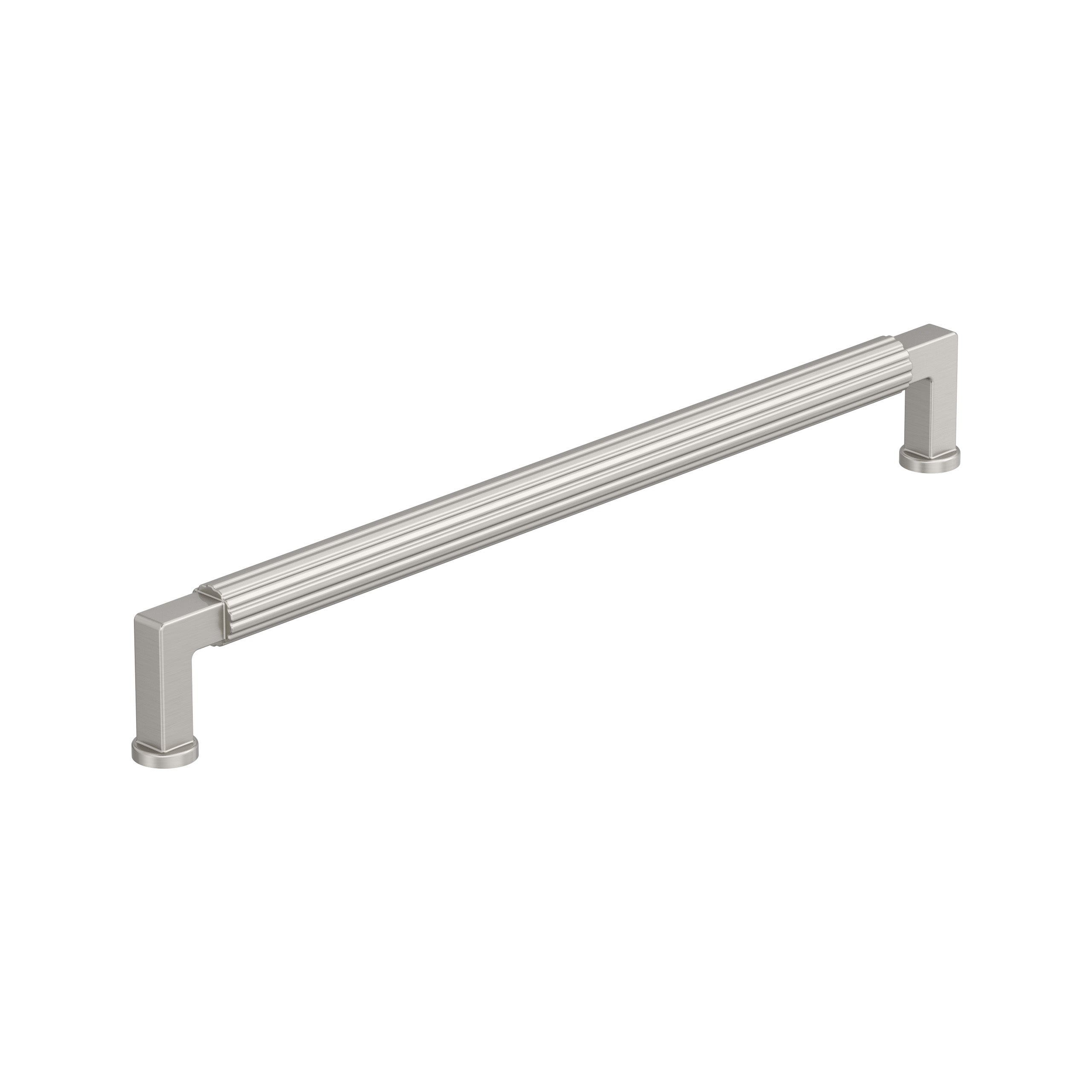 Ballard 10-1/16 inch (256mm) Center-to-Center Satin Nickel Cabinet Pull