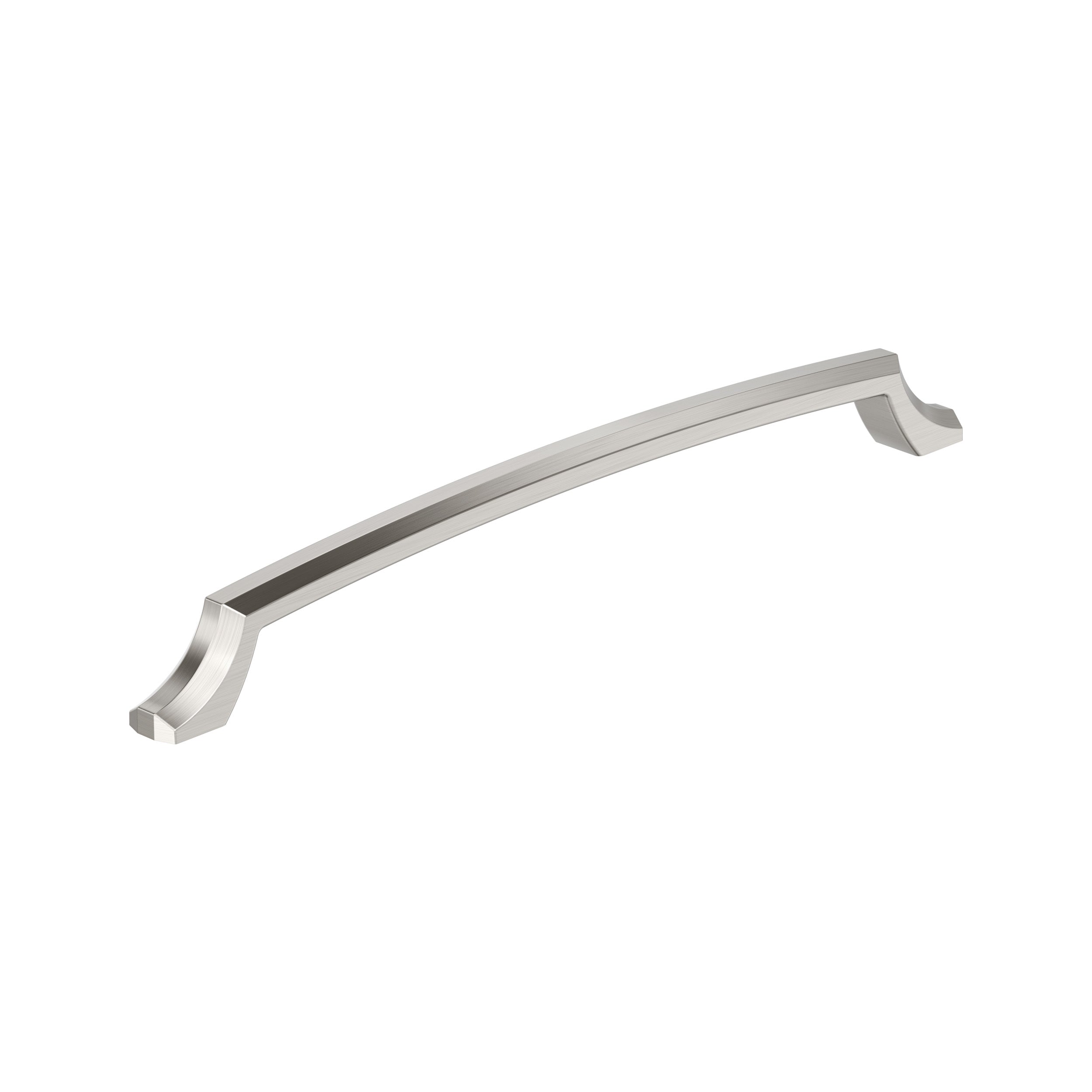 Bellamy 10-1/16 inch (256mm) Center-to-Center Satin Nickel Cabinet Pull