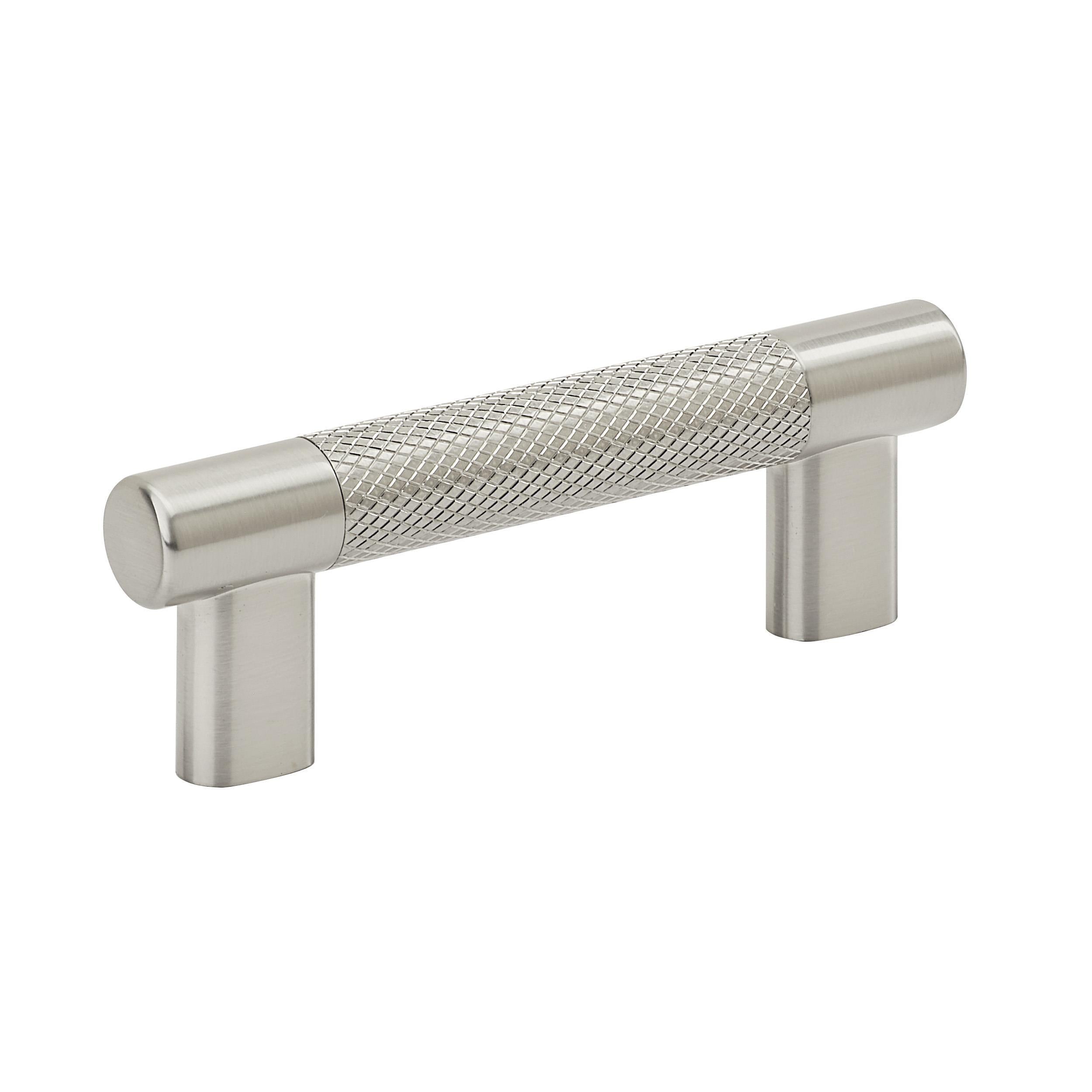 Bronx 3 inch or 3-3/4 inch (76mm or 96mm) Center-to-Center Satin Nickel Cabinet Pull