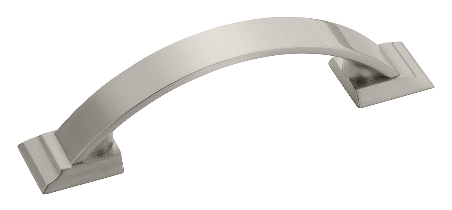 Candler 3 inch (76mm) Center-to-Center Satin Nickel Cabinet Pull