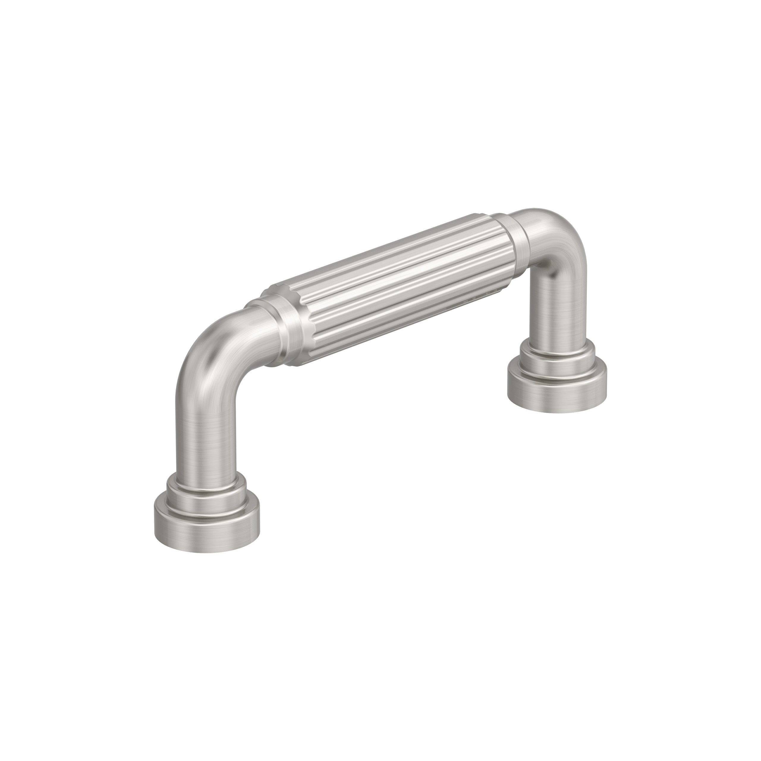 Cowrie 3 inch (76mm) Center-to-Center Satin Nickel Cabinet Pull