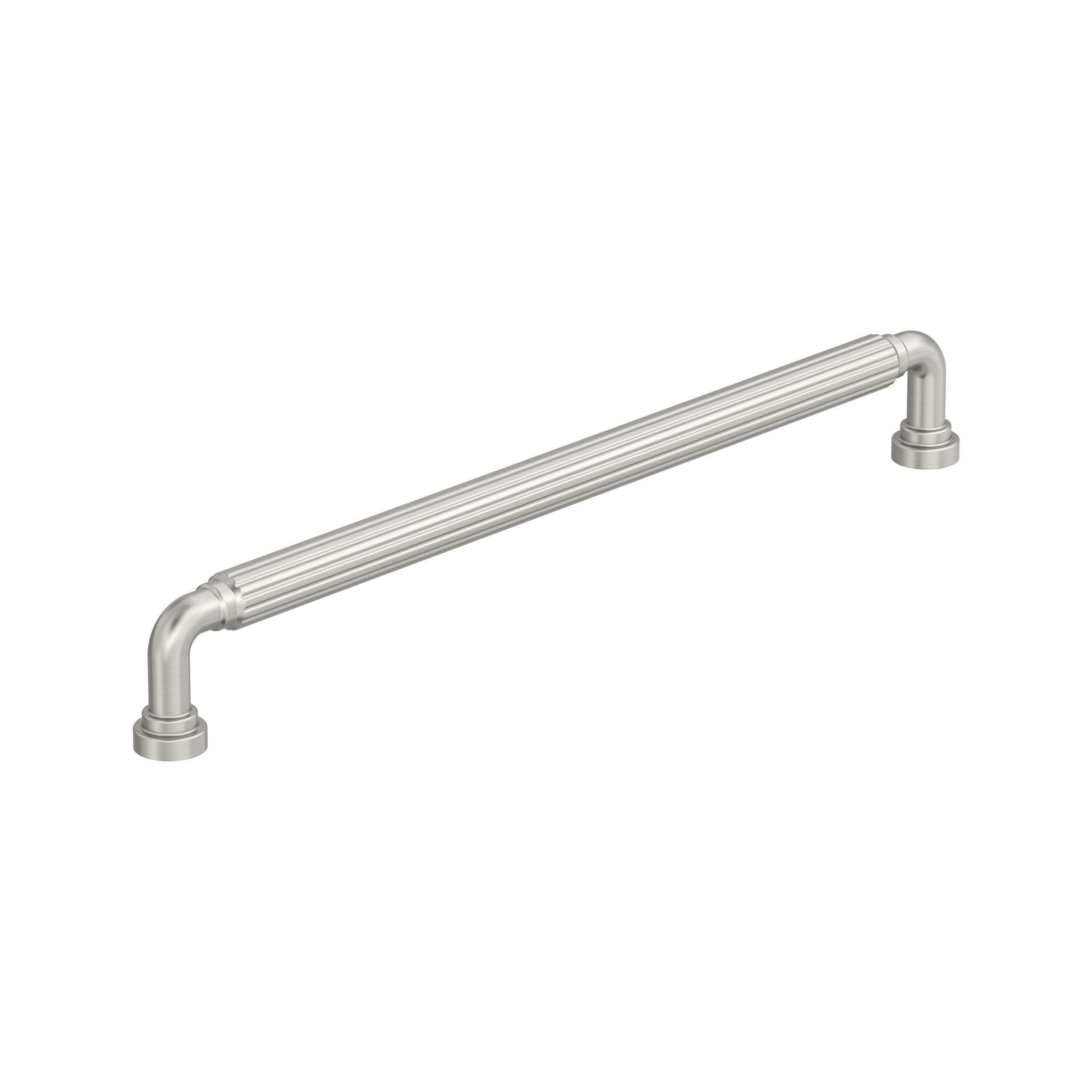 Cowrie 10-1/16 inch (256mm) Center-to-Center Satin Nickel Cabinet Pull