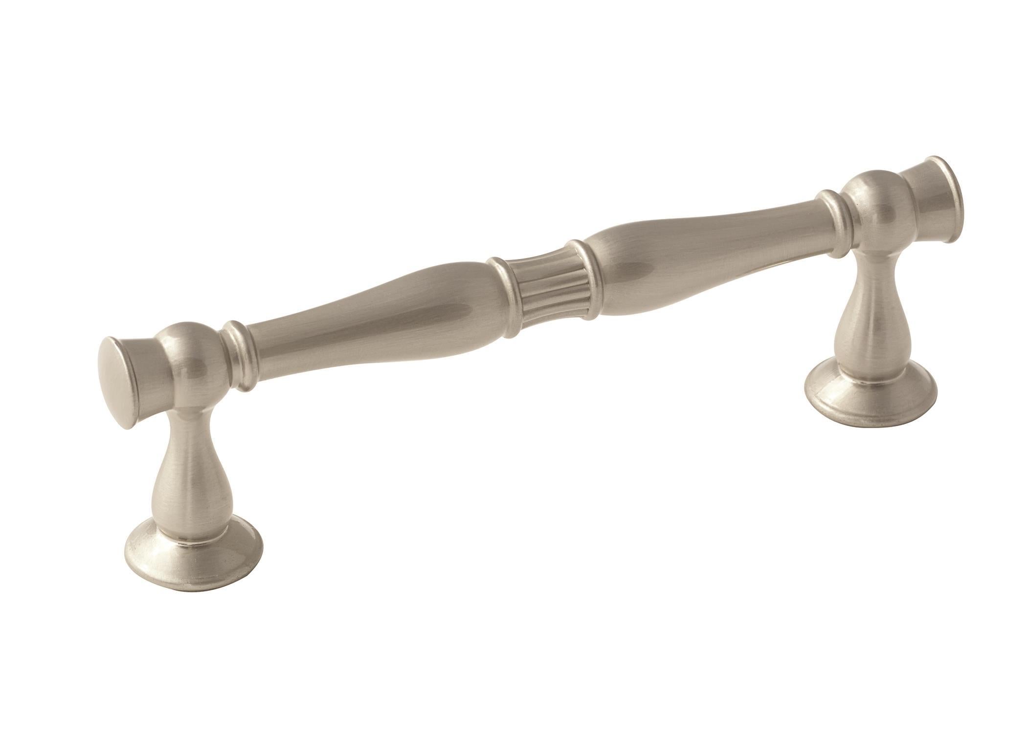 Crawford 3-3/4 inch (96mm) Center-to-Center Satin Nickel Cabinet Pull
