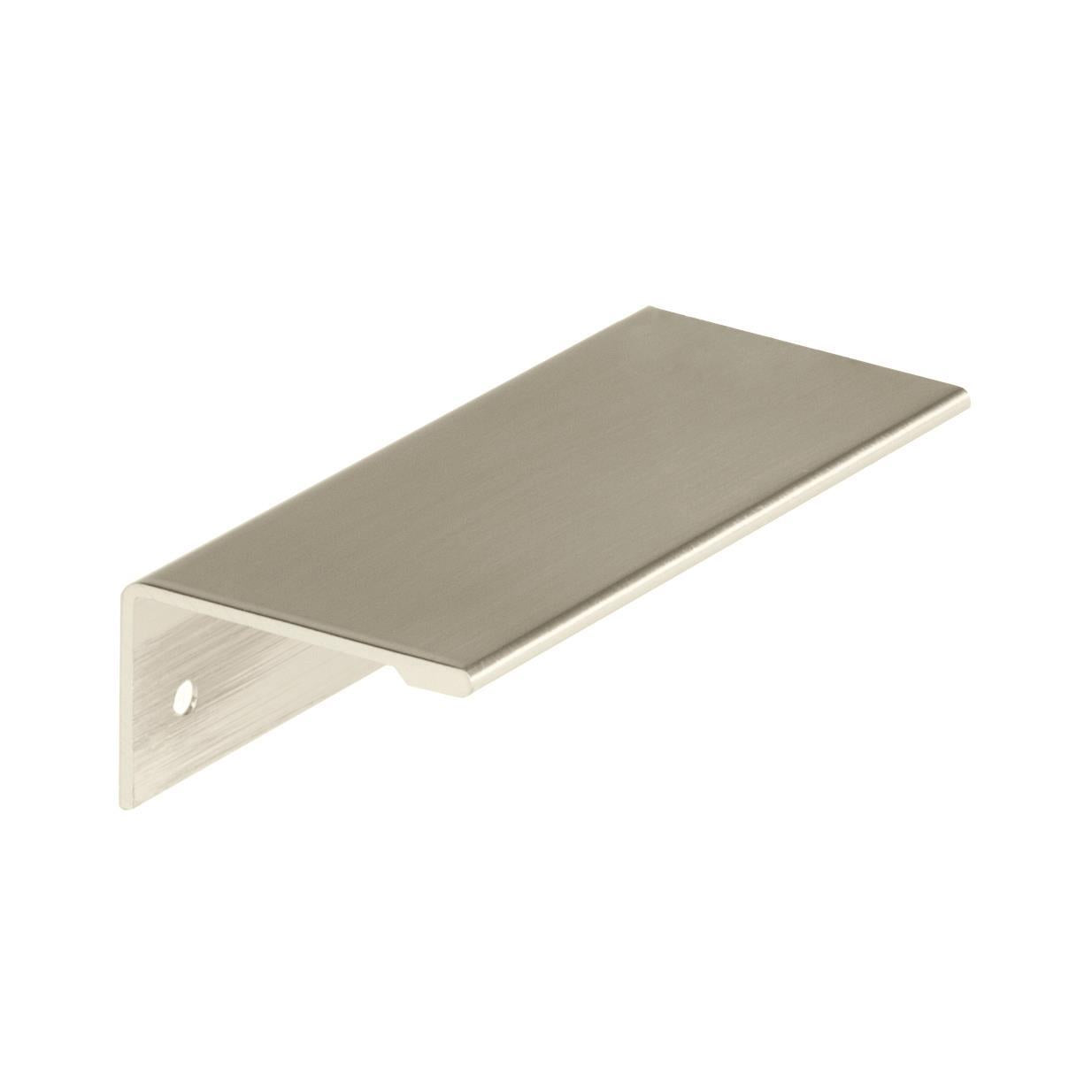 Edge Pulls 3 inch (76mm) Center-to-Center Satin Nickel Cabinet Edge Pull
