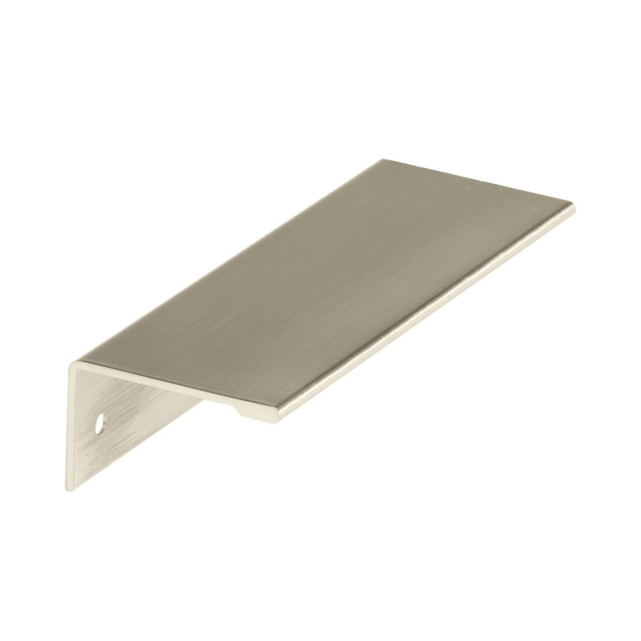 Edge Pulls 3-3/4 inch (96mm) Center-to-Center Satin Nickel Cabinet Edge Pull