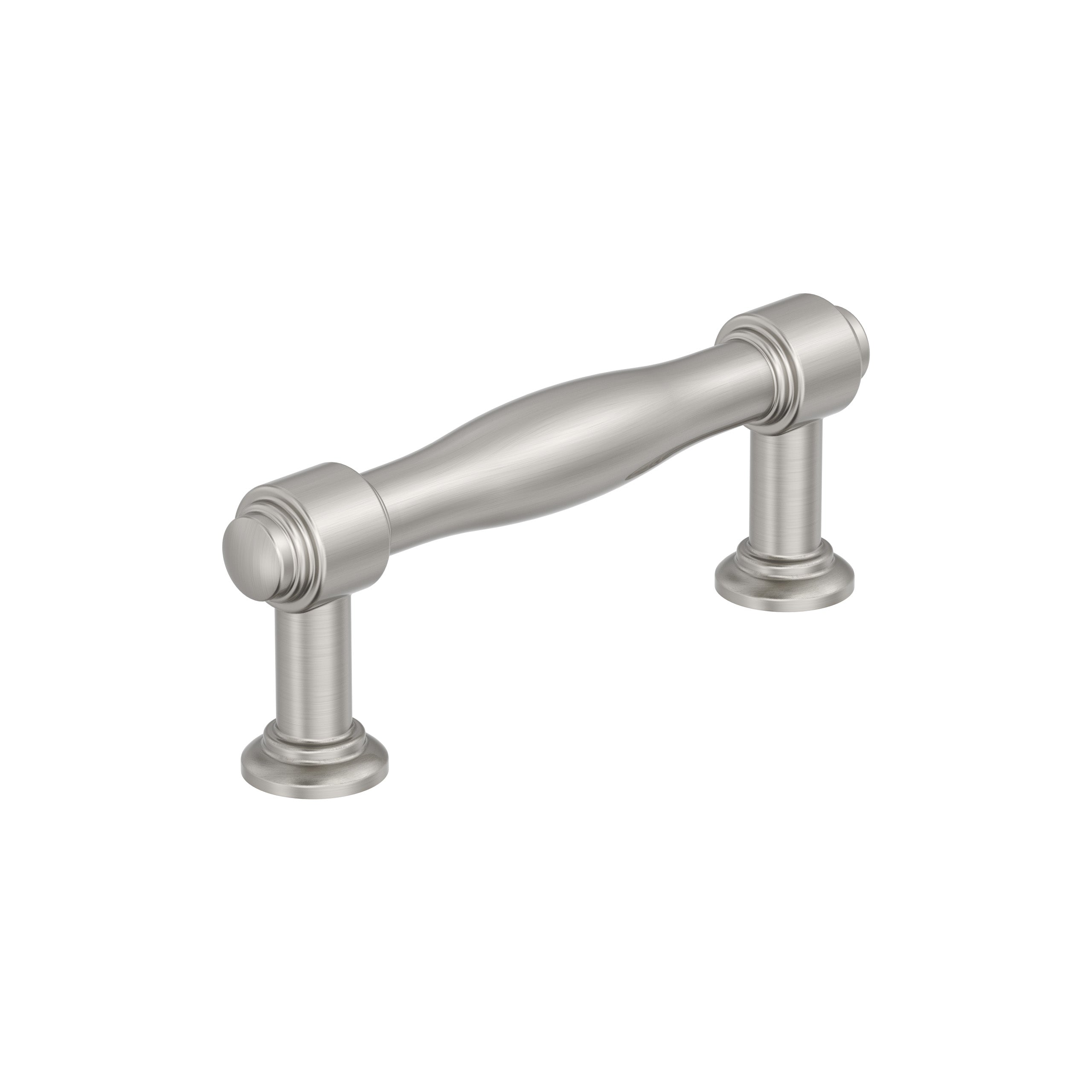 Enlivity 3 inch (76mm) Center-to-Center Satin Nickel Cabinet Pull