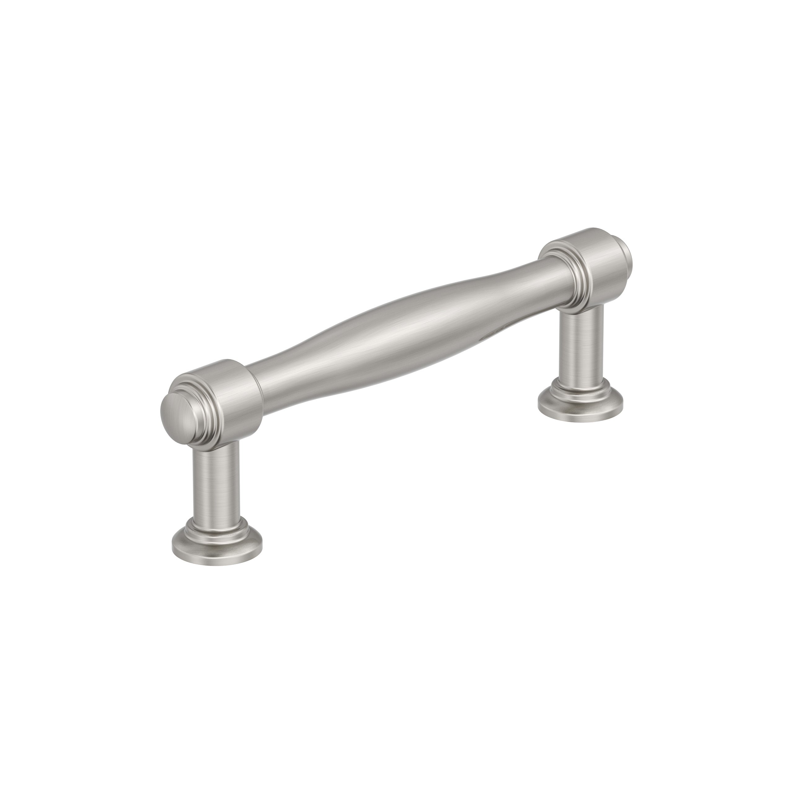 Enlivity 3-3/4 inch (96mm) Center-to-Center Satin Nickel Cabinet Pull