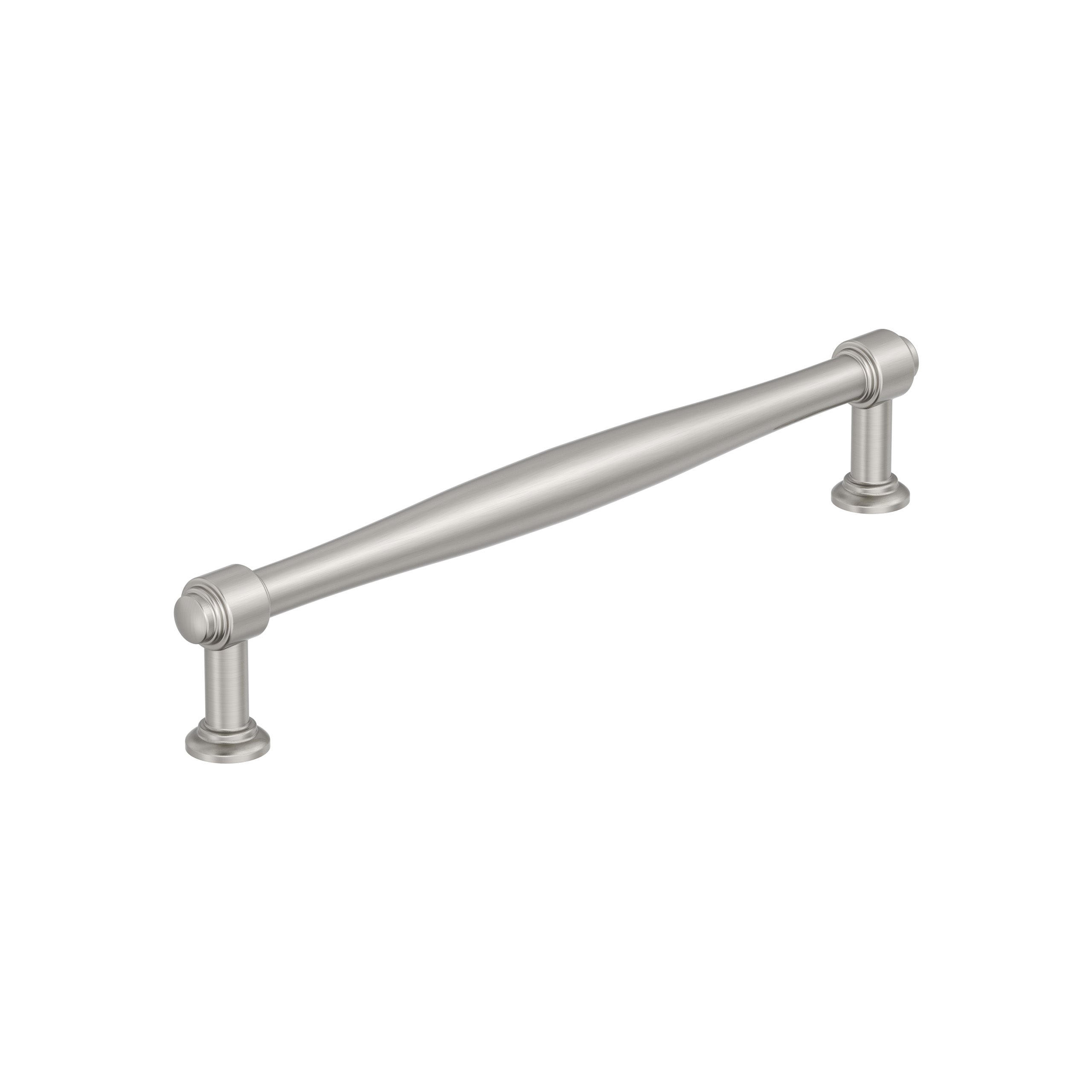 Enlivity 7-9/16 inch (192mm) Center-to-Center Satin Nickel Cabinet Pull