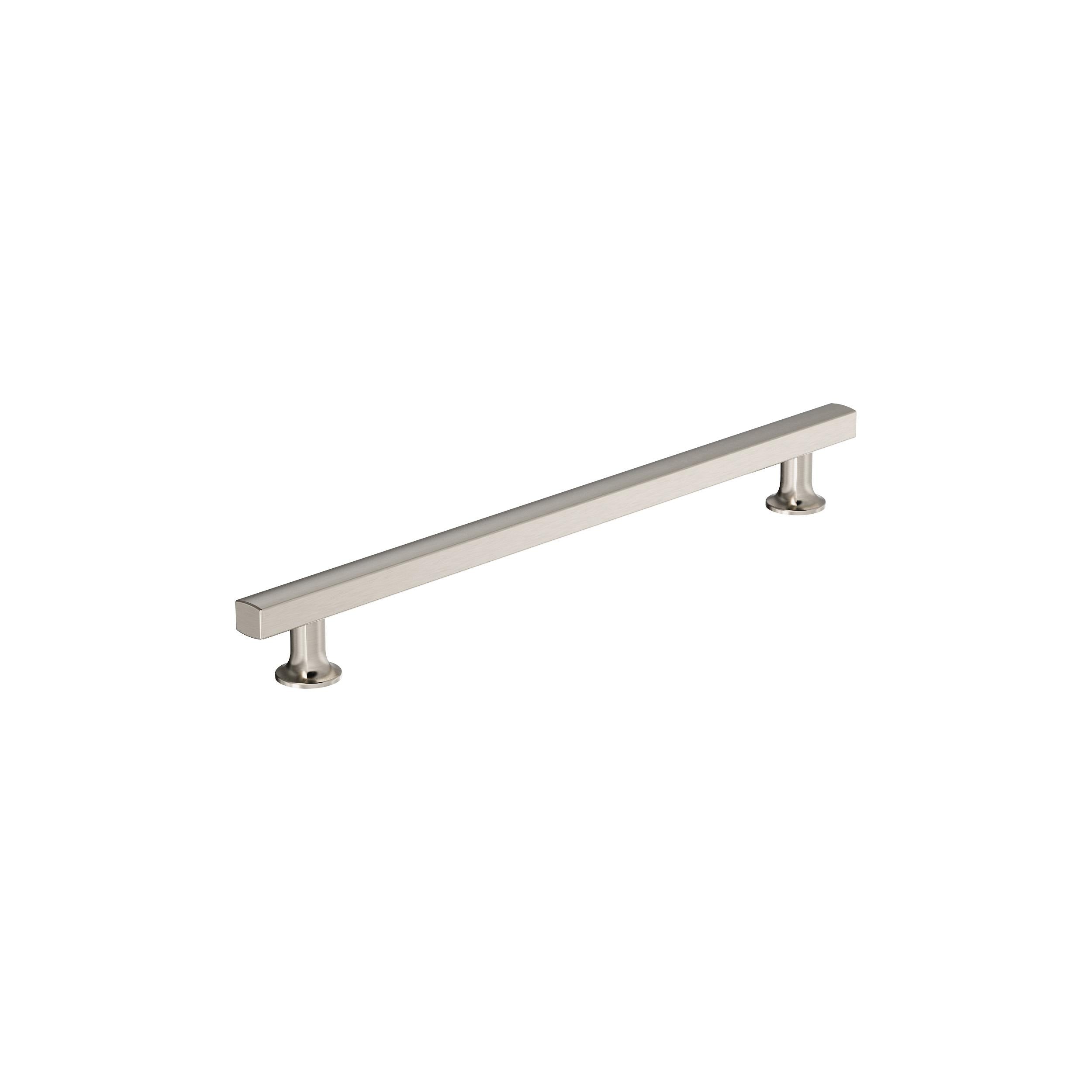 Everett 10-1/16 inch (256mm) Center-to-Center Satin Nickel Cabinet Pull