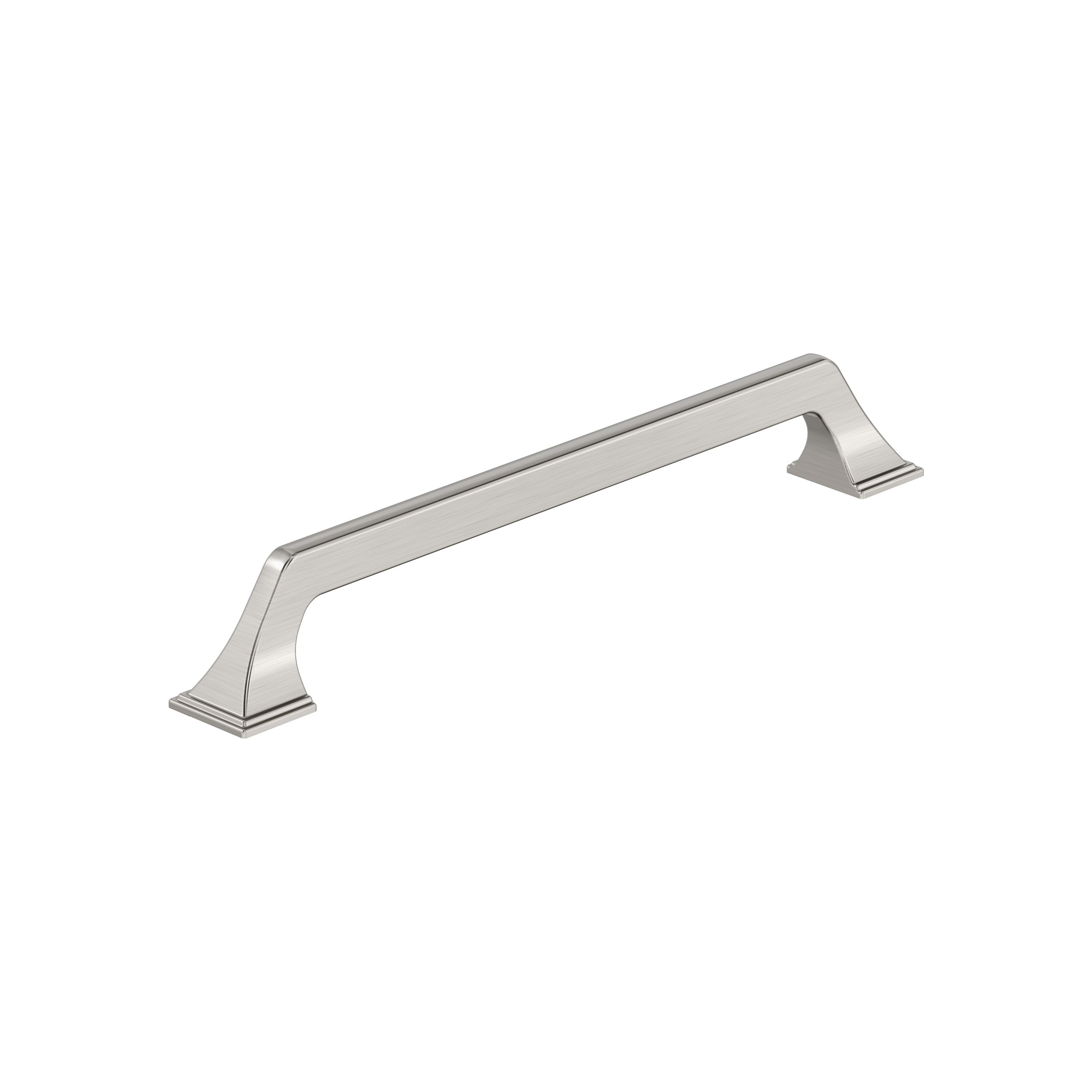 Exceed 7-9/16 inch (192mm) Center-to-Center Satin Nickel Cabinet Pull