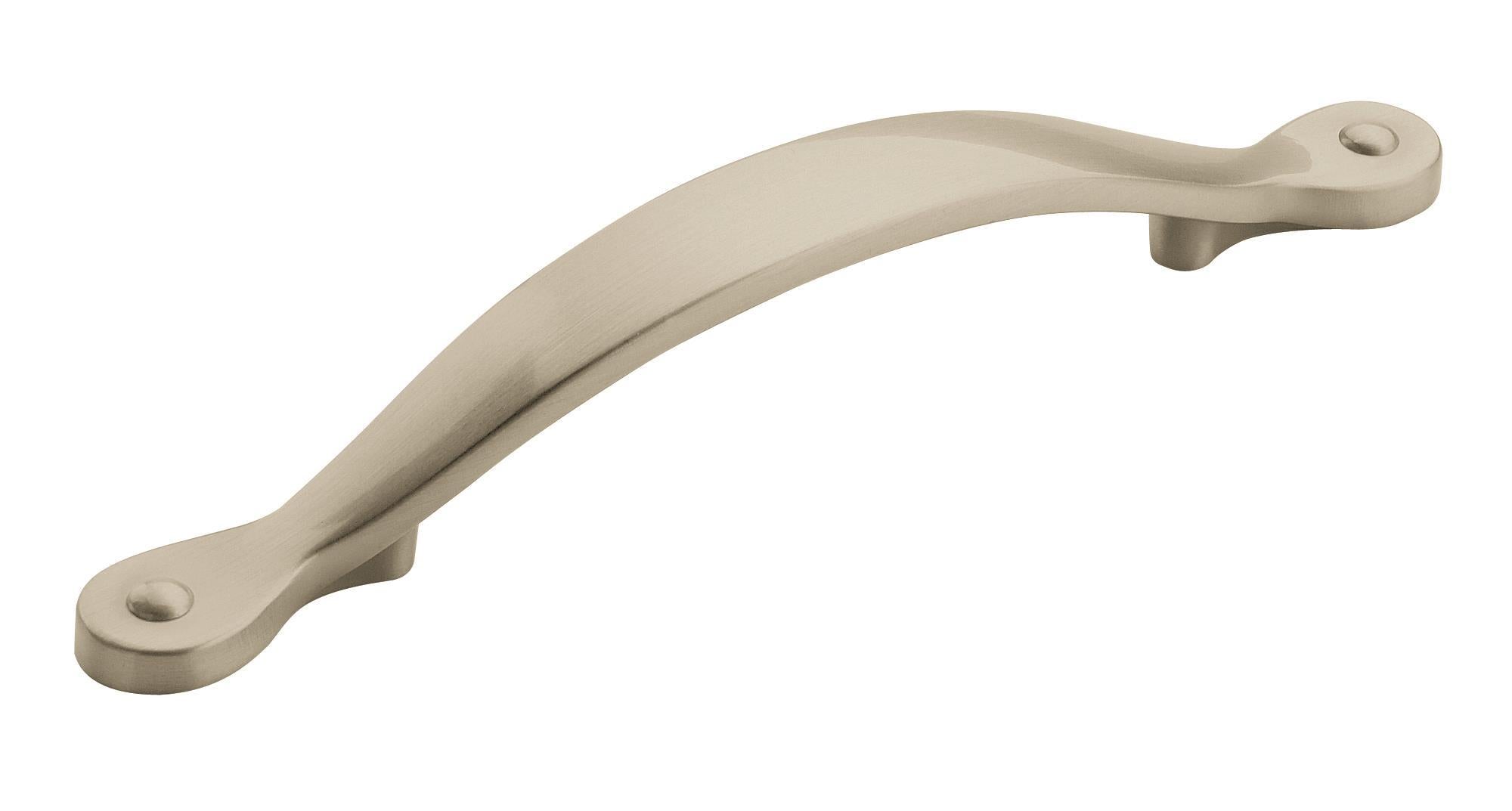 Inspirations 3-3/4 inch (96mm) Center-to-Center Satin Nickel Cabinet Pull