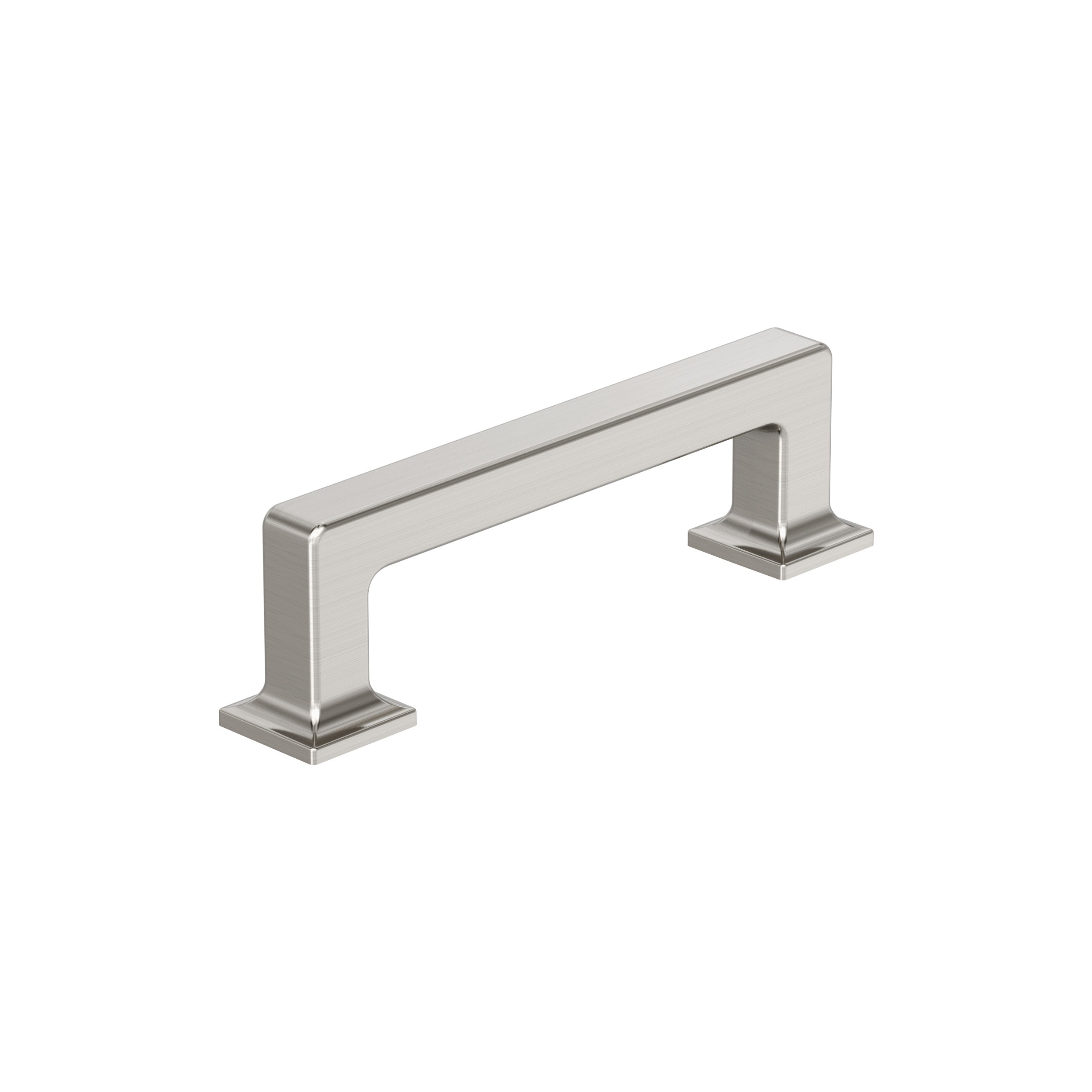 Lintel 3-3/4 inch (96mm) Center-to-Center Satin Nickel Cabinet Pull