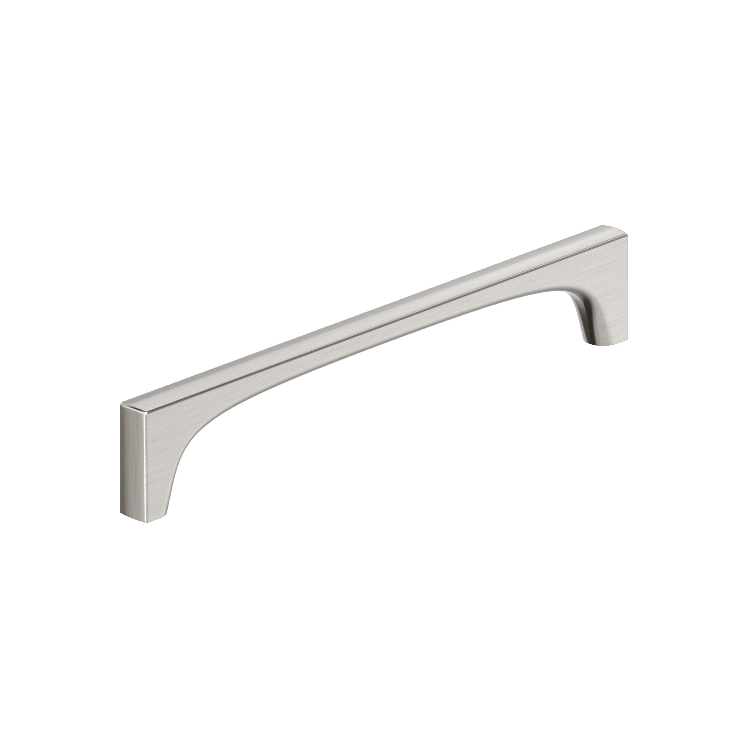 Merced 7-9/16 inch (192mm) Center-to-Center Satin Nickel Cabinet Pull