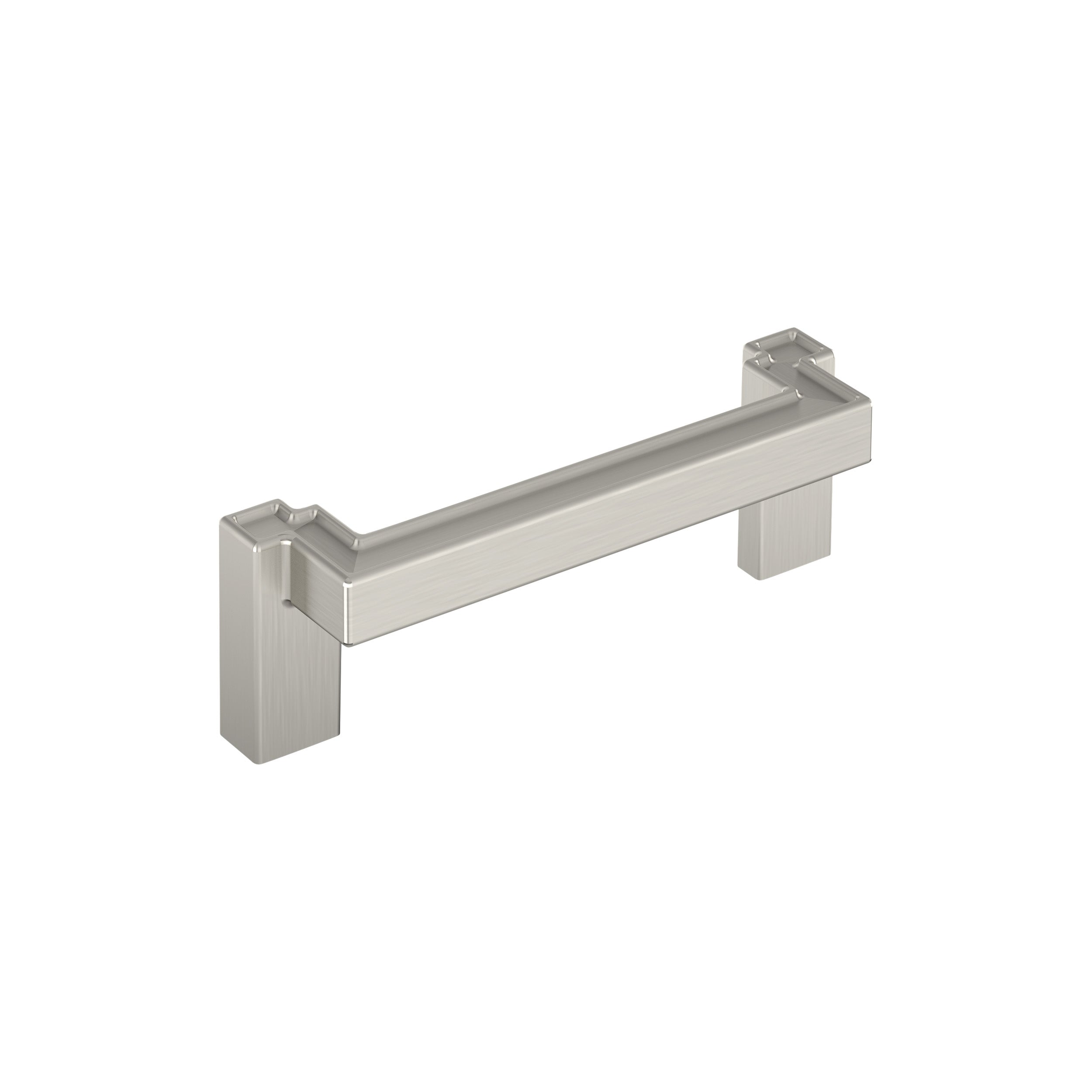 Rockhurst 3-3/4 inch (96mm) Center-to-Center Satin Nickel Cabinet Pull