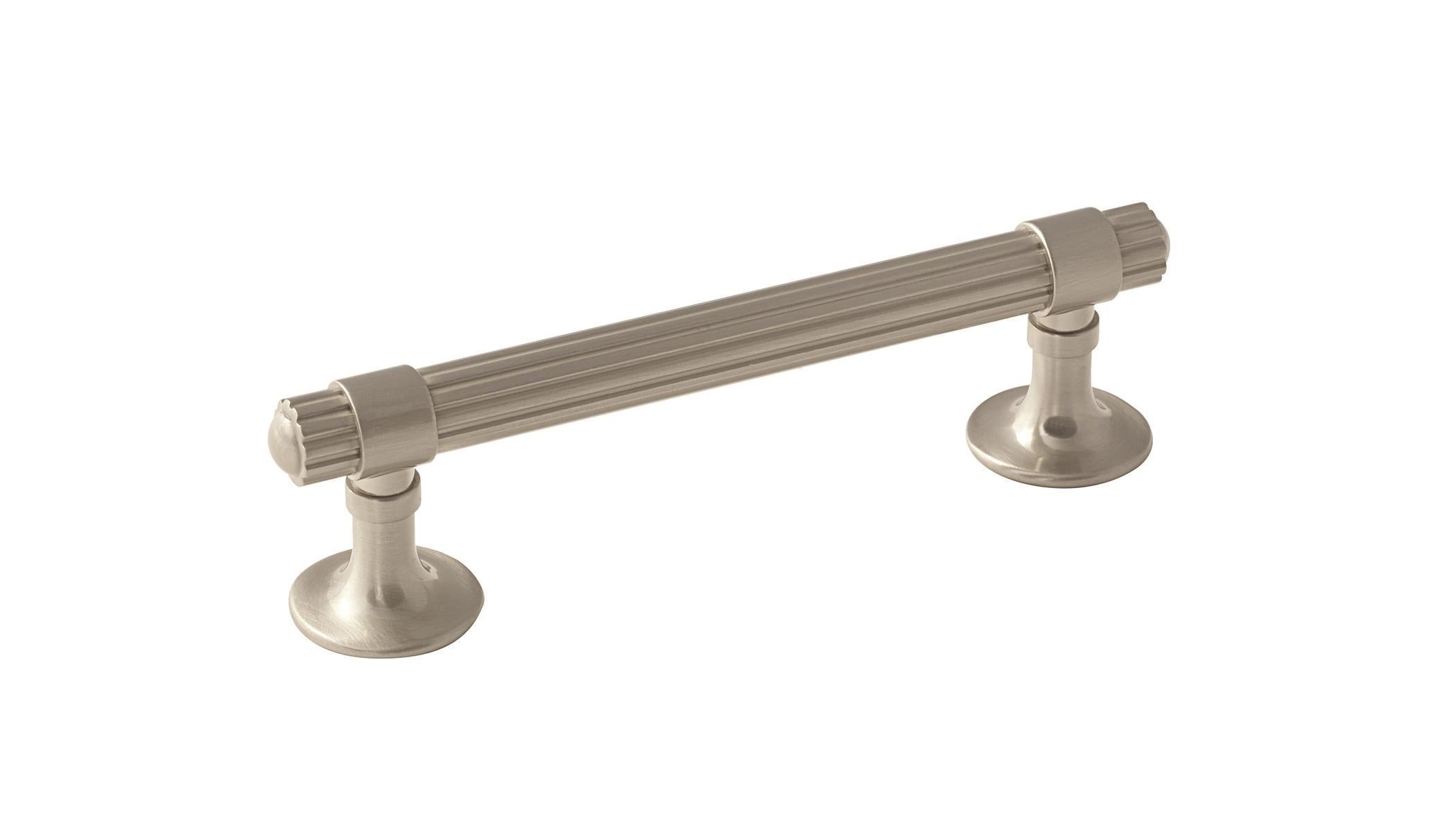 Sea Grass 3-3/4 inch (96mm) Center-to-Center Satin Nickel Cabinet Pull
