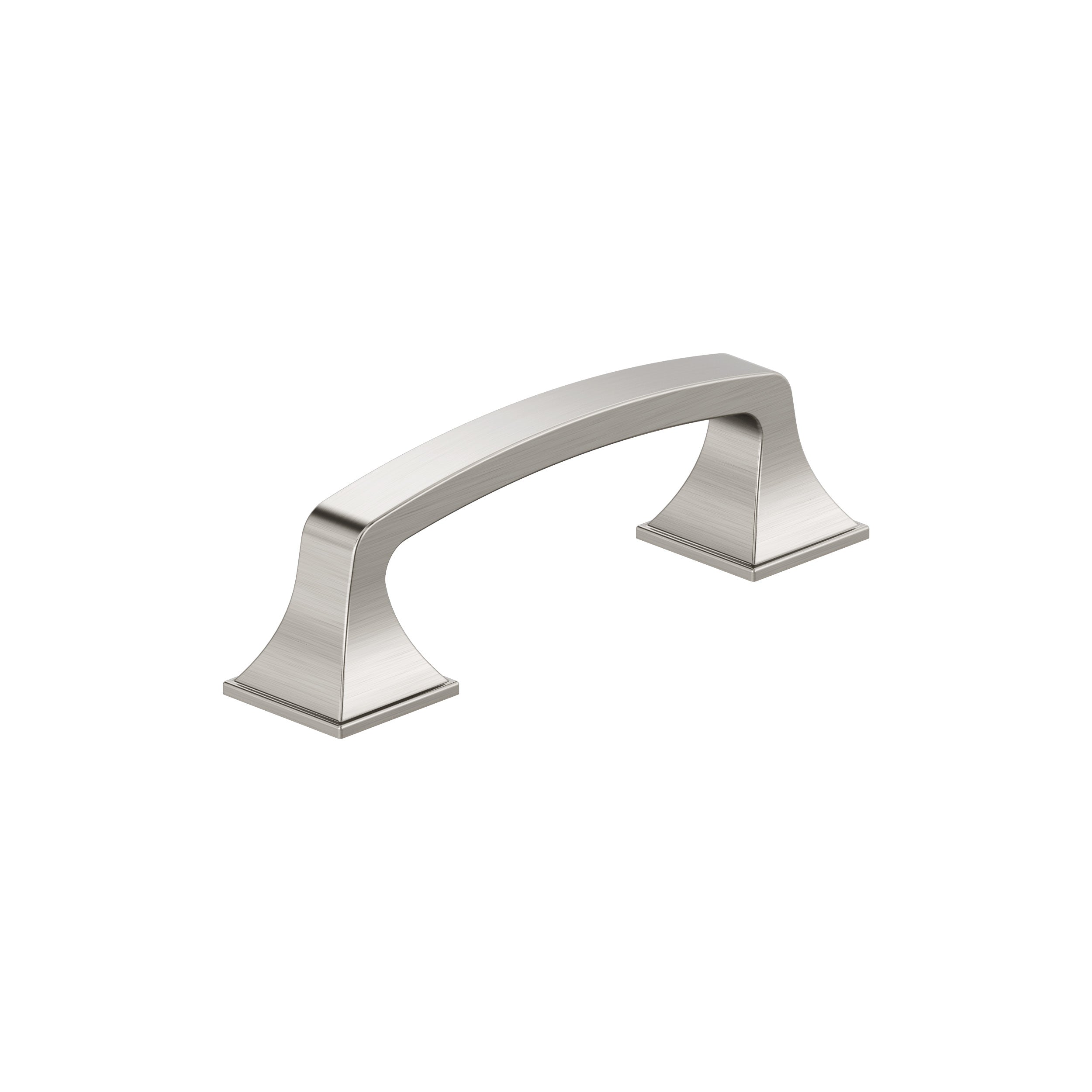 Ville 3 inch (76mm) Center-to-Center Satin Nickel Cabinet Pull