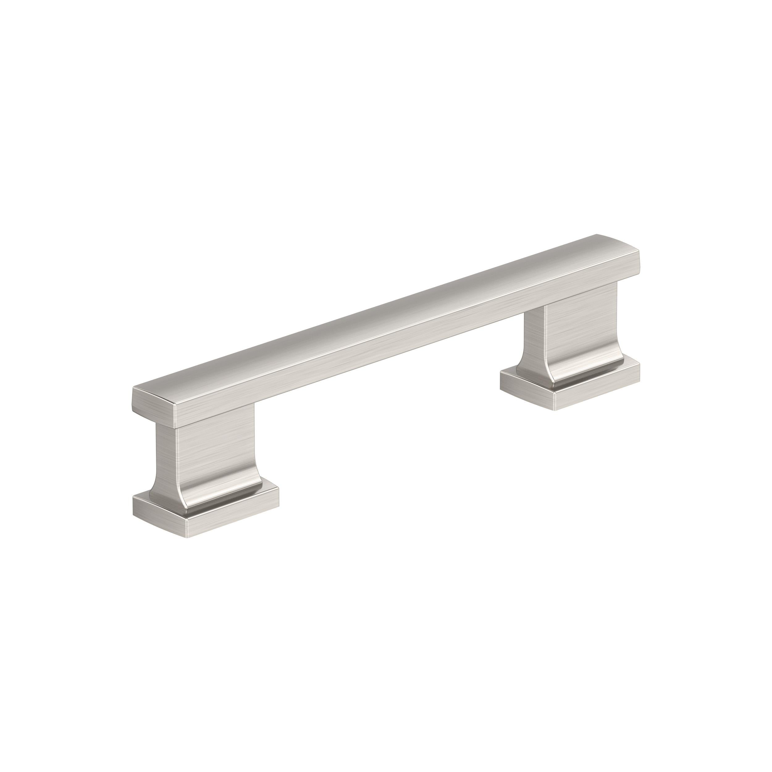 Triomphe 3-3/4 inch (96mm) Center-to-Center Satin Nickel Cabinet Pull