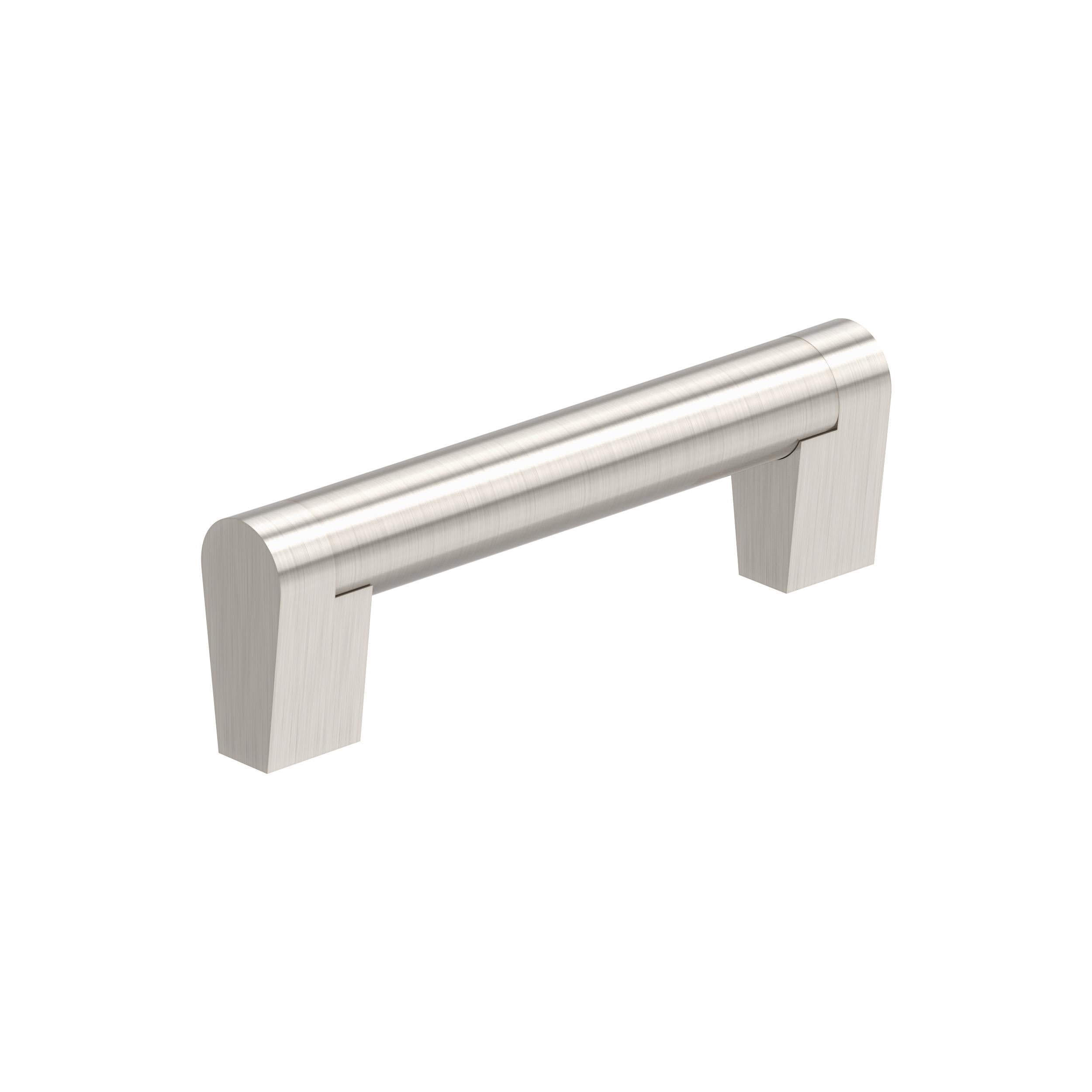Composite 3-3/4 inch (96mm) Center-to-Center Satin Nickel Cabinet Pull