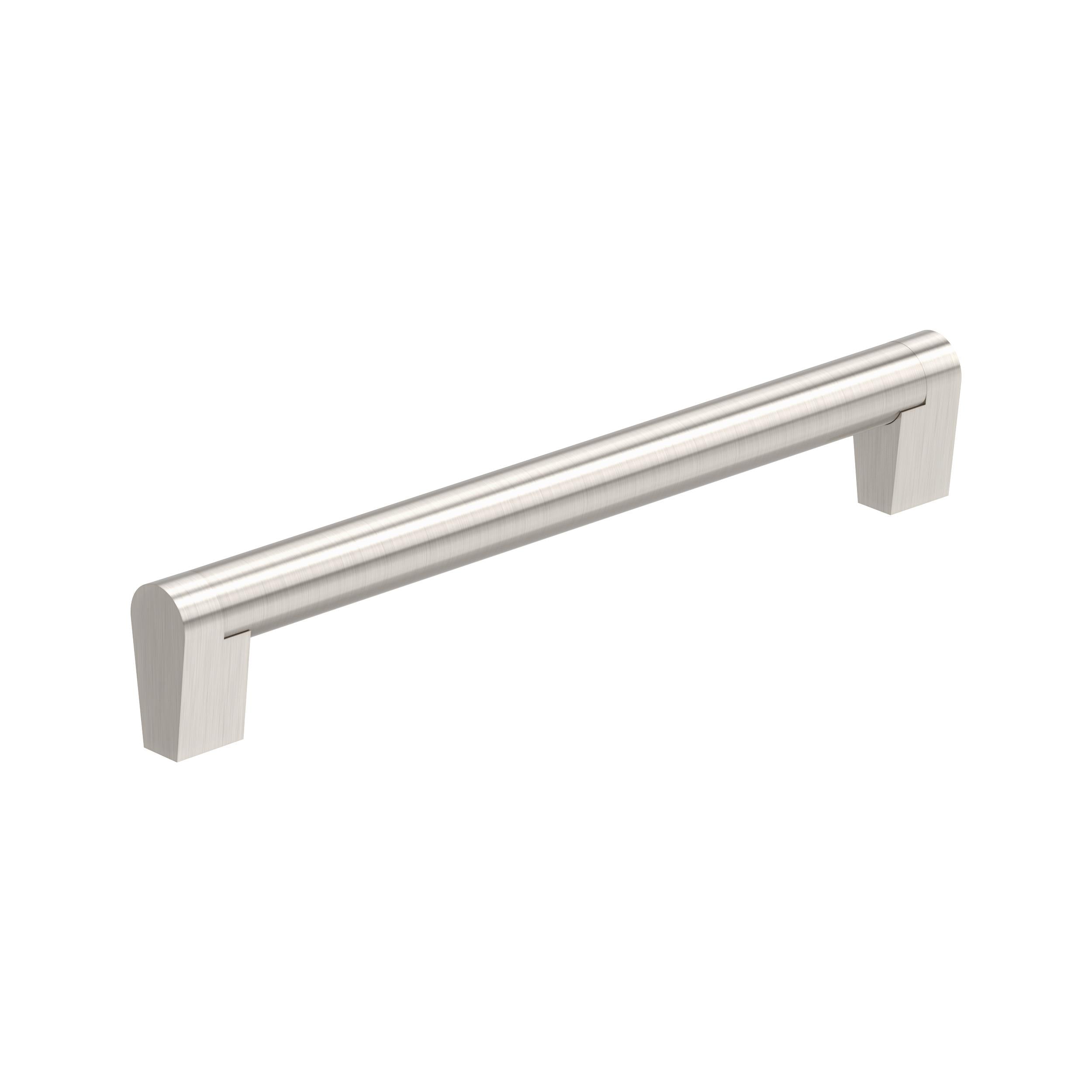 Composite 7-9/16 inch (192mm) Center-to-Center Satin Nickel Cabinet Pull