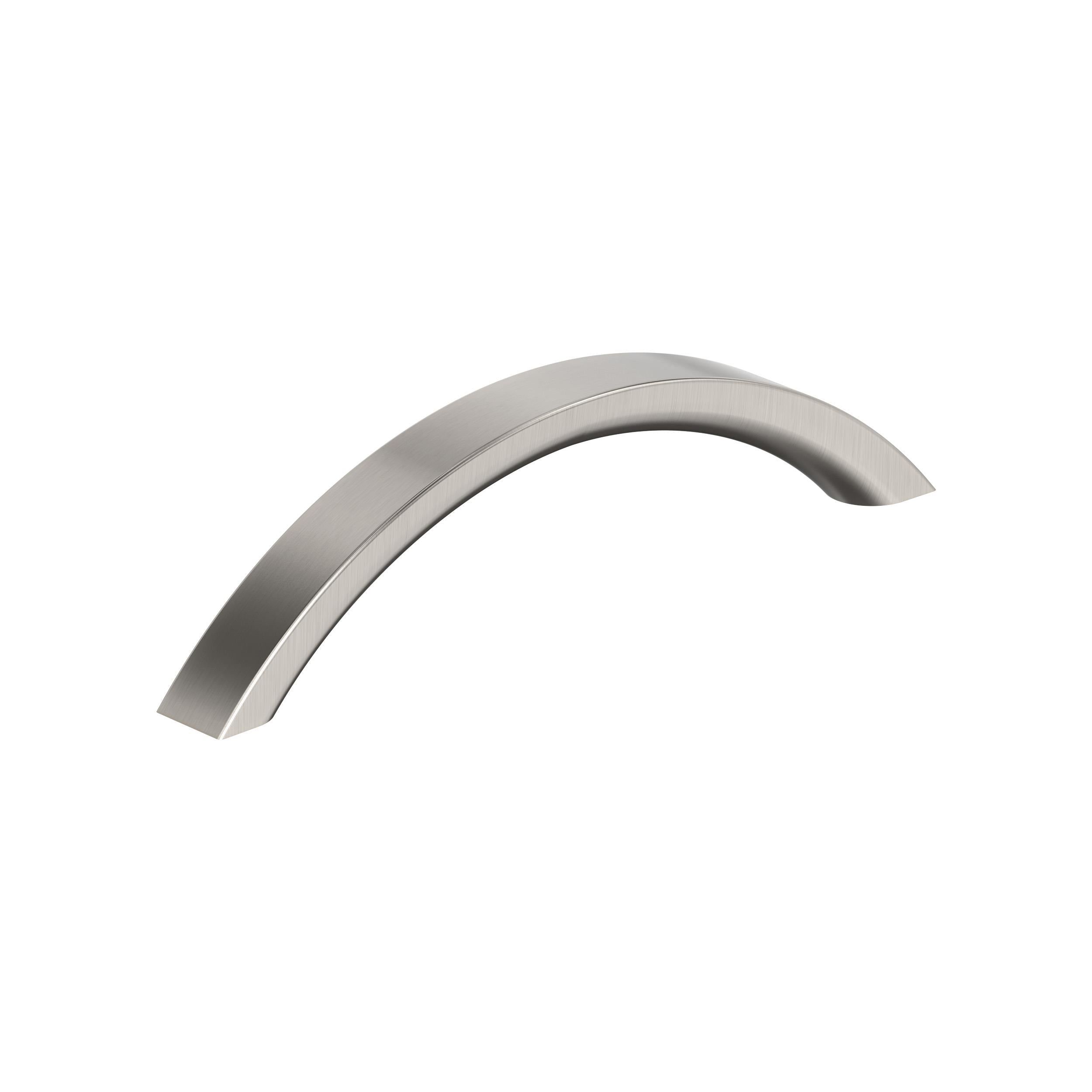 Parabolic 5-1/16 inch (128mm) Center-to-Center Satin Nickel Cabinet Pull