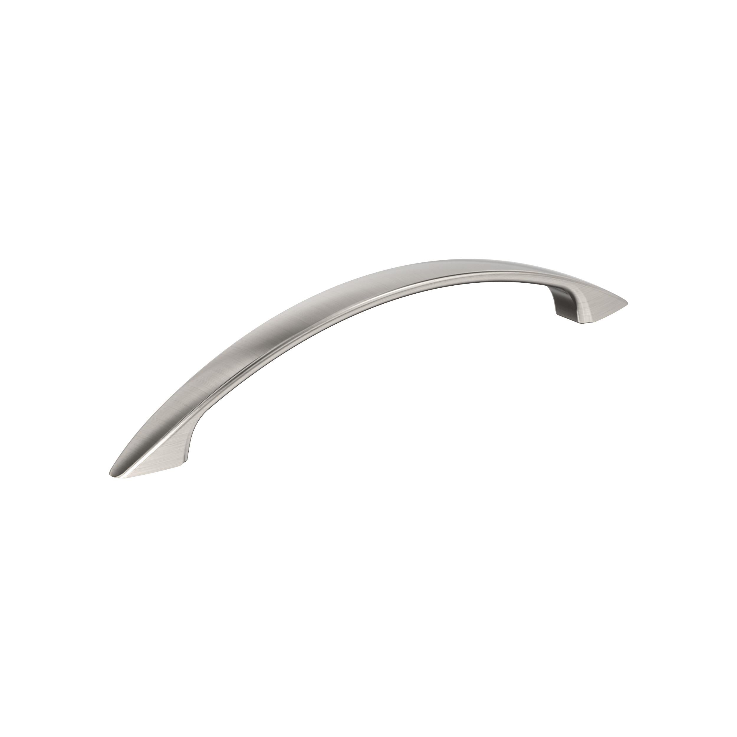 Arc 5-1/16 inch (128mm) Center-to-Center Satin Nickel Cabinet Pull