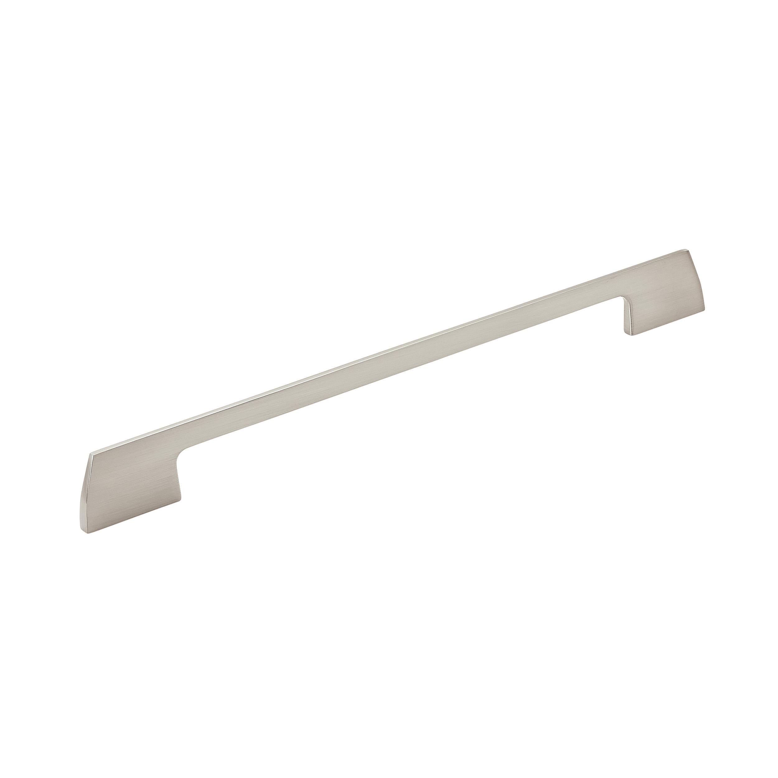 Angle 10-1/16 inch (256mm) Center-to-Center Satin Nickel Cabinet Pull