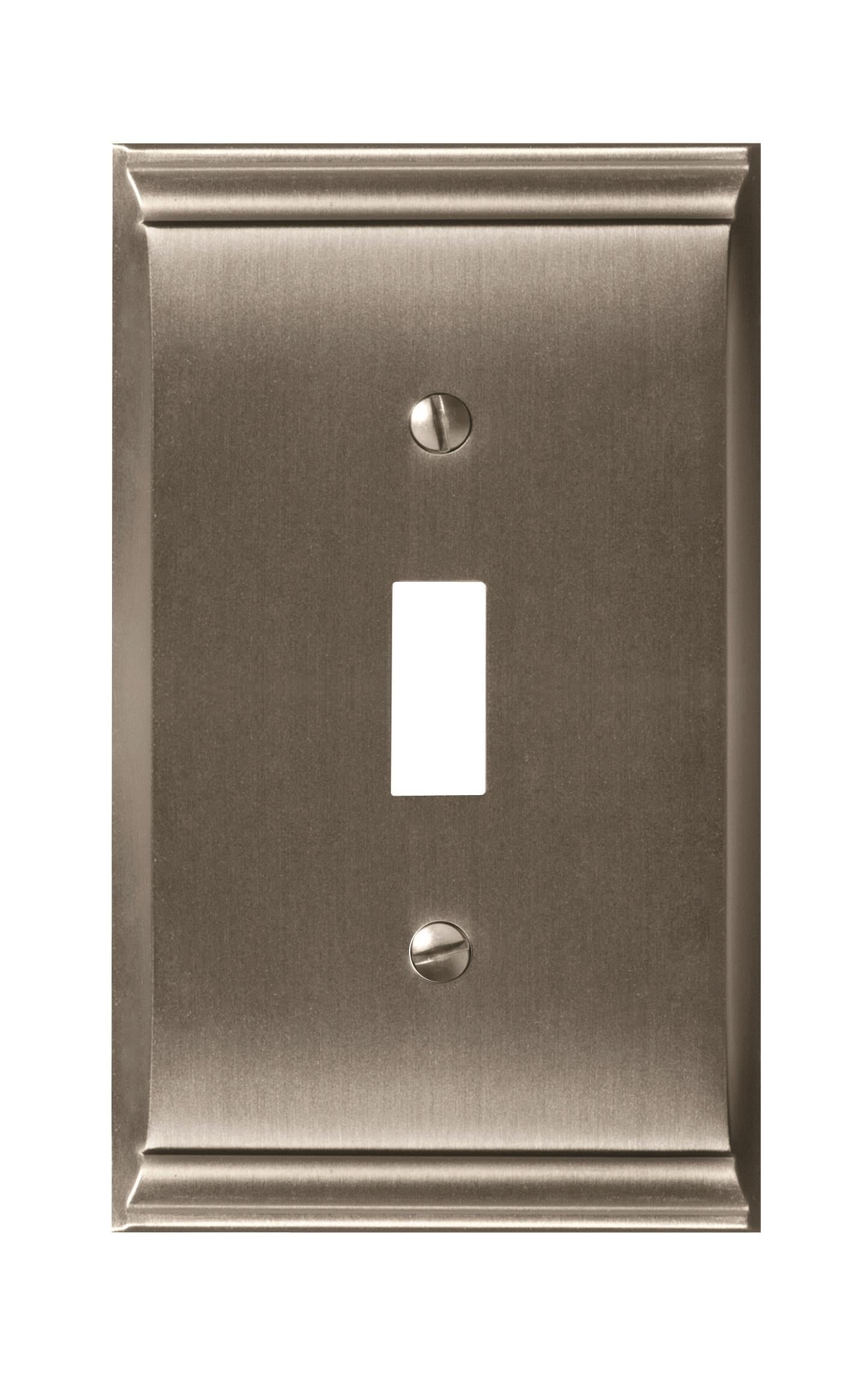 Candler 1 Toggle Satin Nickel Wall Plate