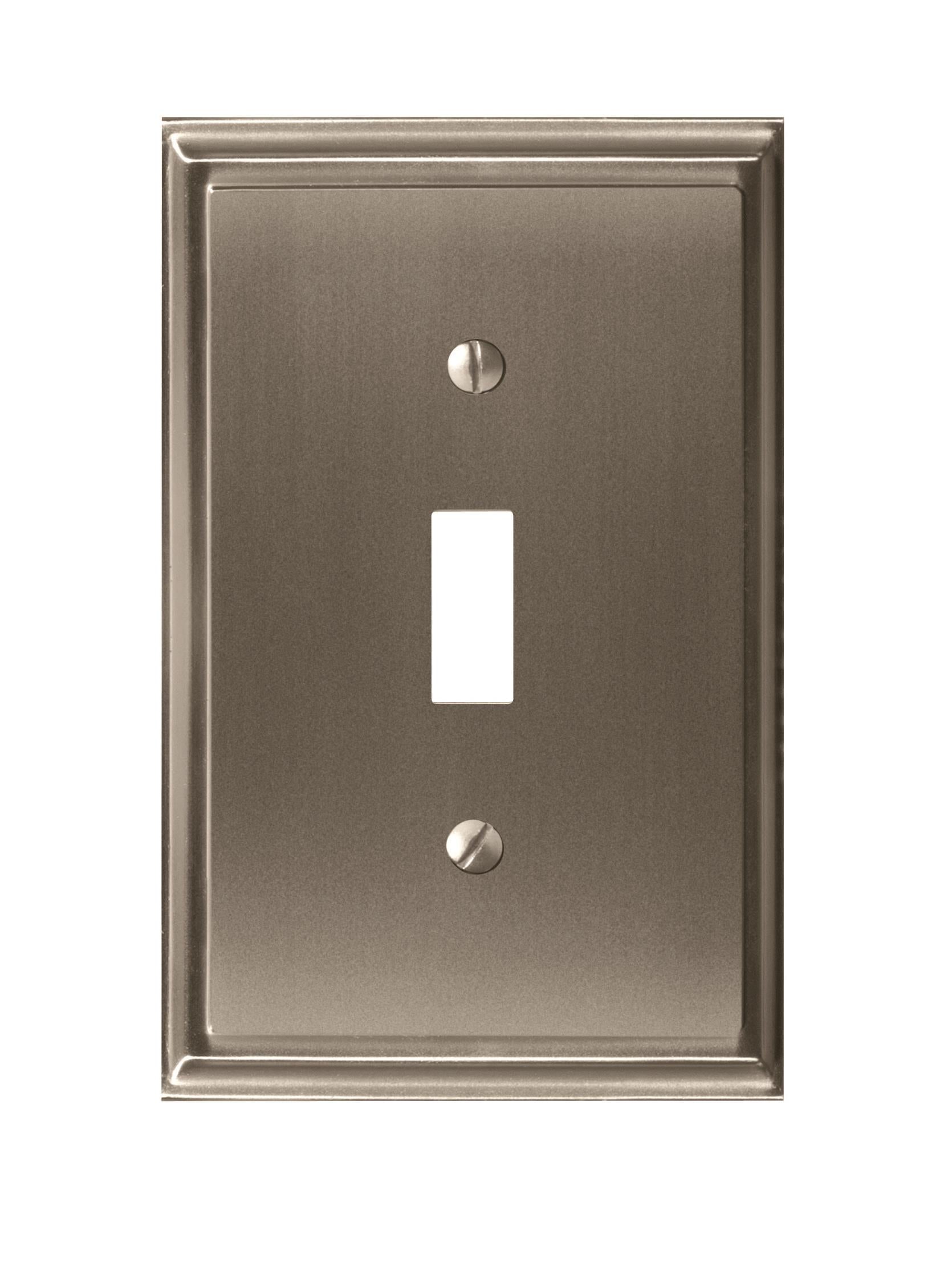 Mulholland 1 Toggle Satin Nickel Wall Plate