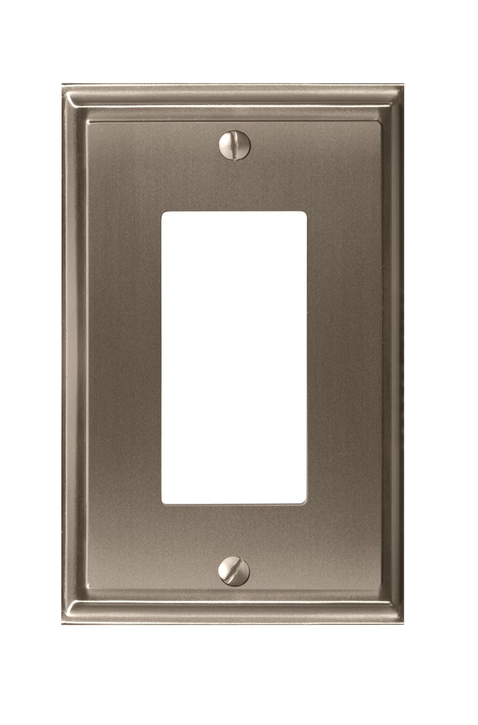 Mulholland 1 Rocker Satin Nickel Wall Plate