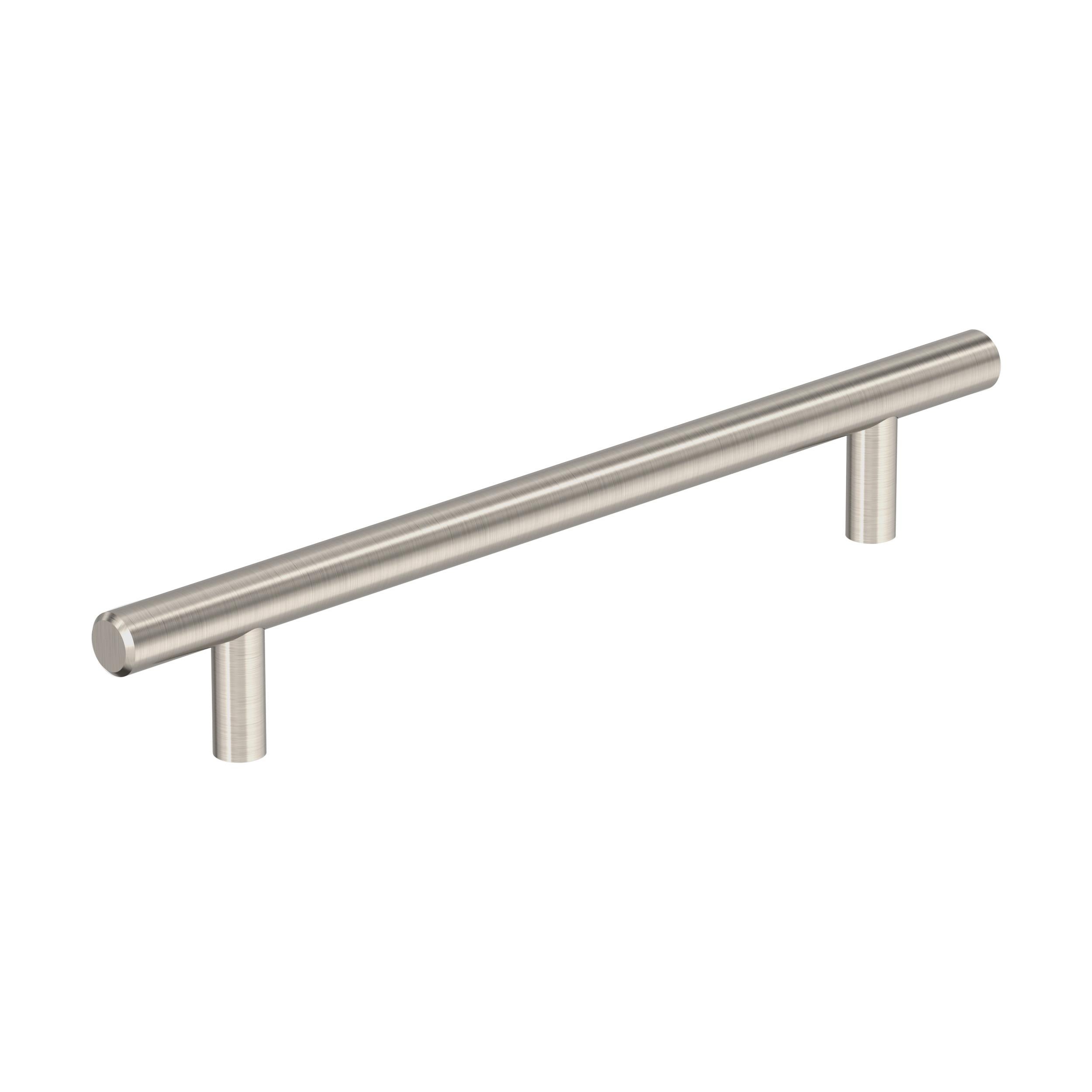 Bar Pulls 6-5/16 inch (160mm) Center-to-Center Sterling Nickel Cabinet Pull