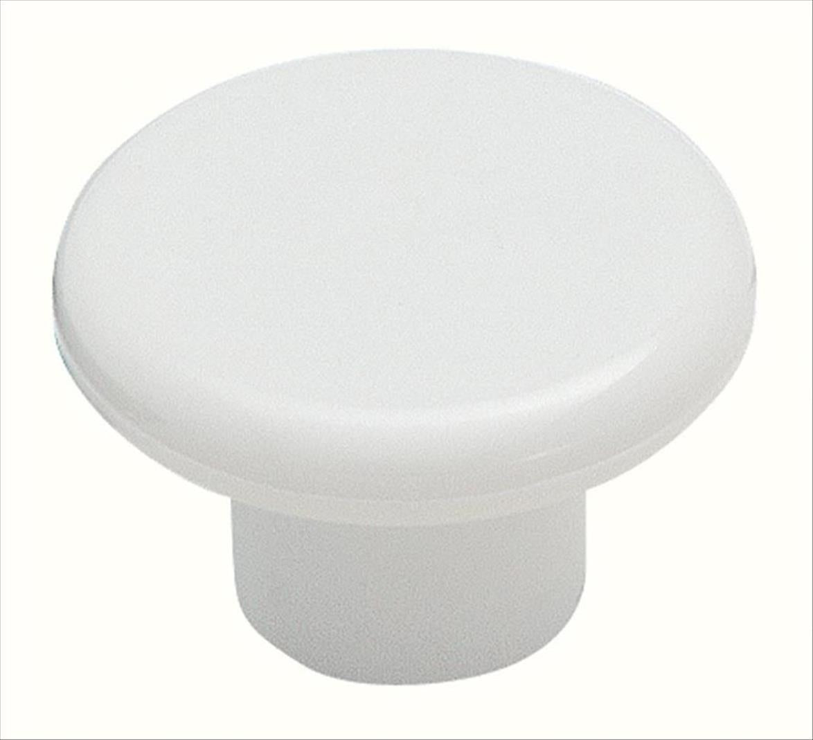 Everyday Heritage 1-1/4 inch (32mm) Diameter White Cabinet Knob